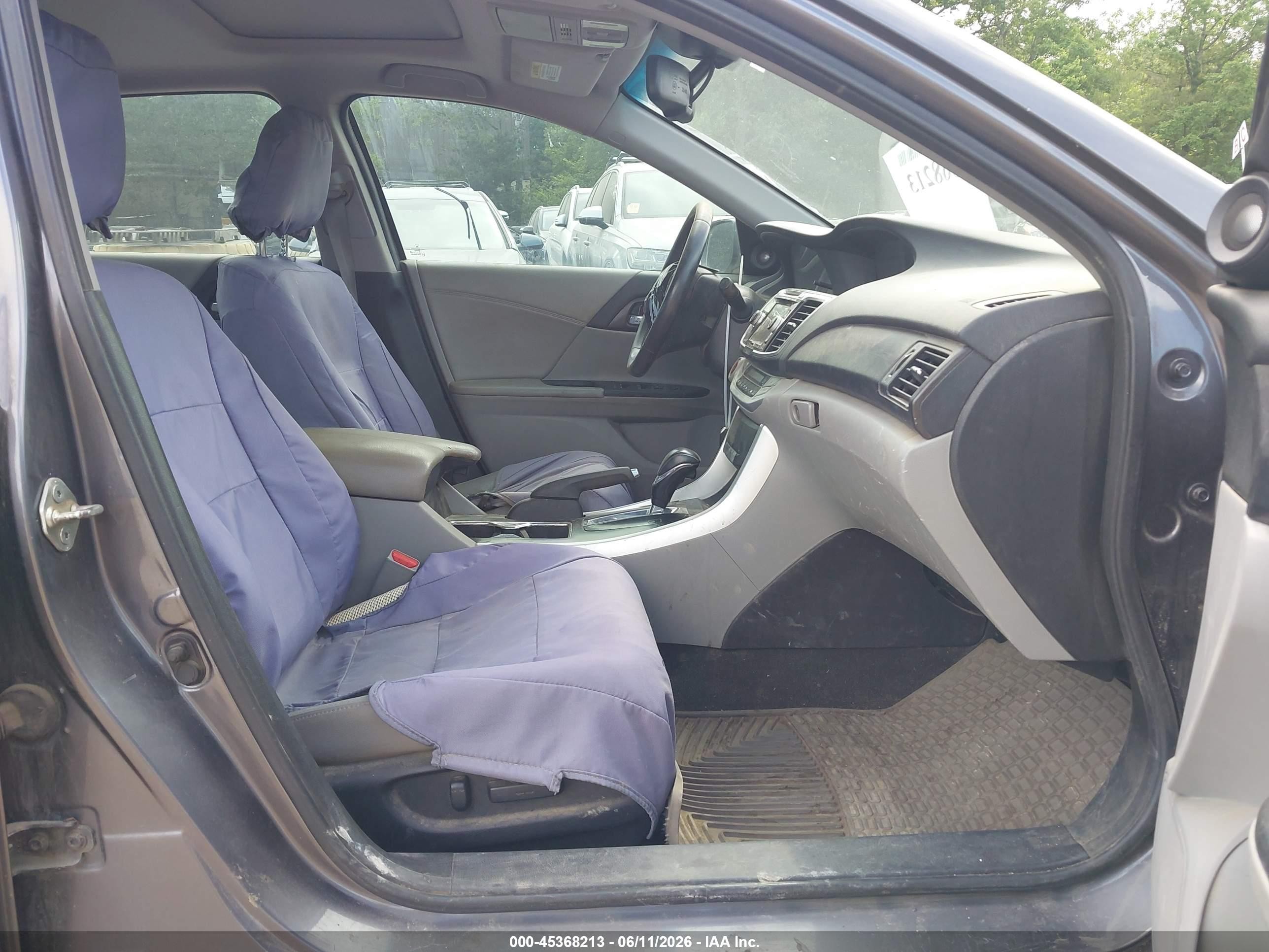2013 Honda Accord Ex-l Gray vin: 1HGCR2F8XDA097141