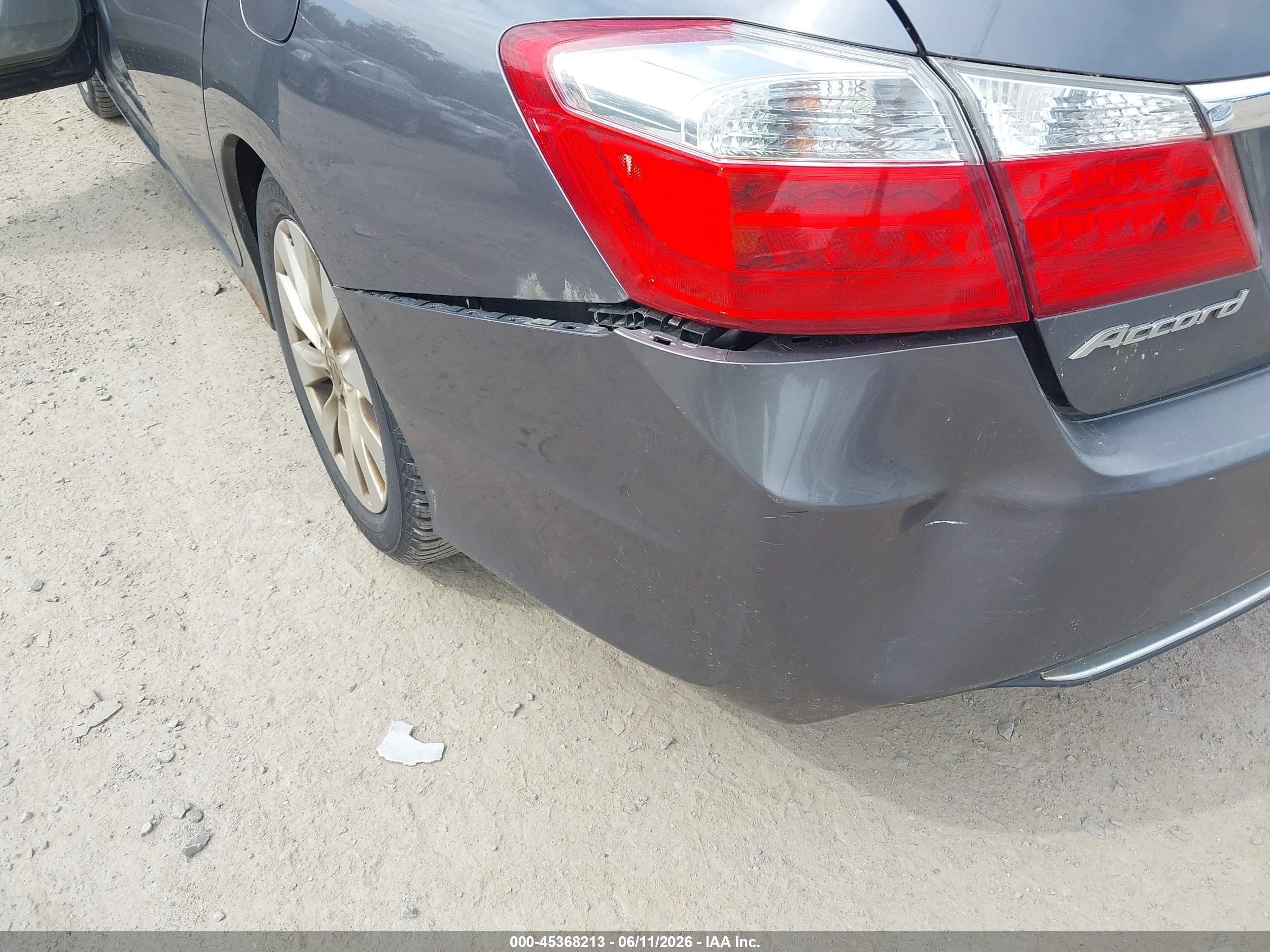 2013 Honda Accord Ex-l Gray vin: 1HGCR2F8XDA097141
