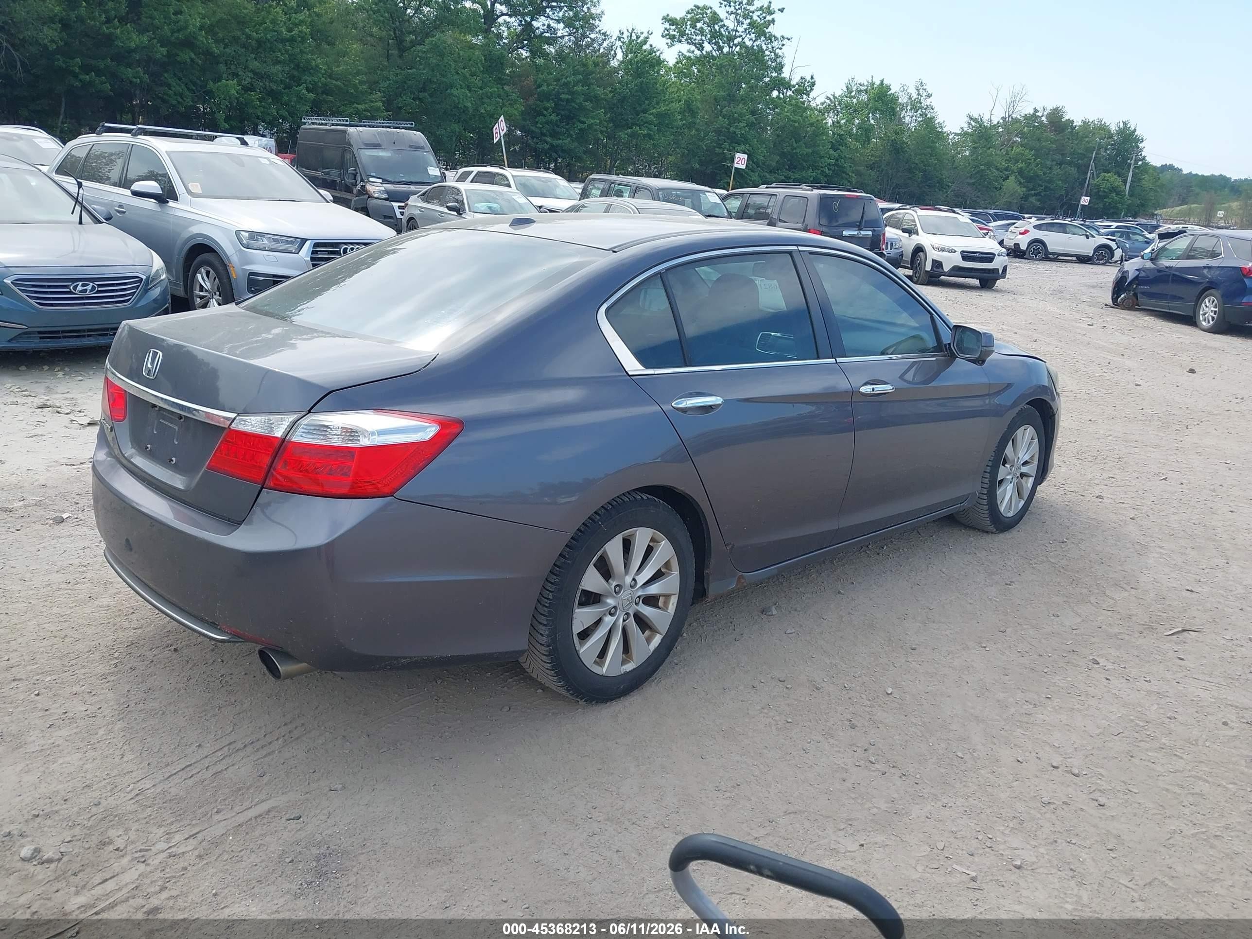 2013 Honda Accord Ex-l Gray vin: 1HGCR2F8XDA097141