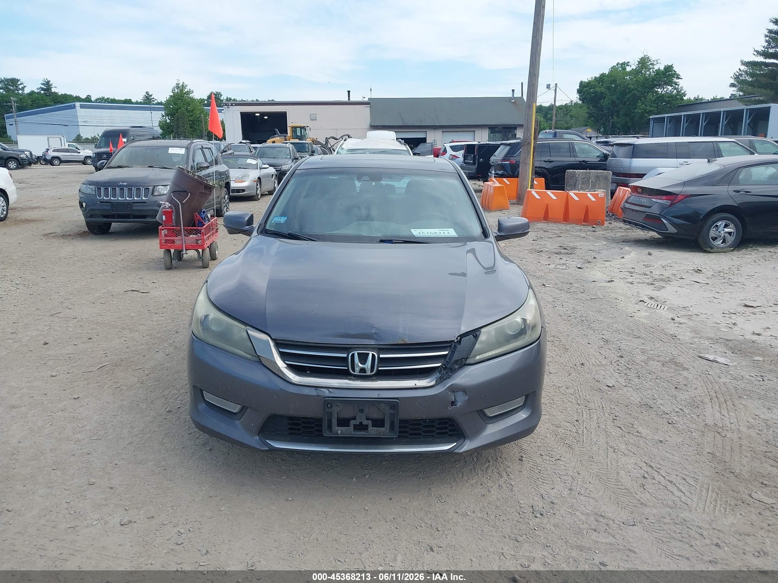 2013 Honda Accord Ex-l Gray vin: 1HGCR2F8XDA097141