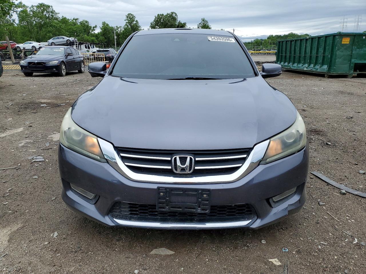 2013 Honda Accord Exl Gray vin: 1HGCR2F8XDA115833