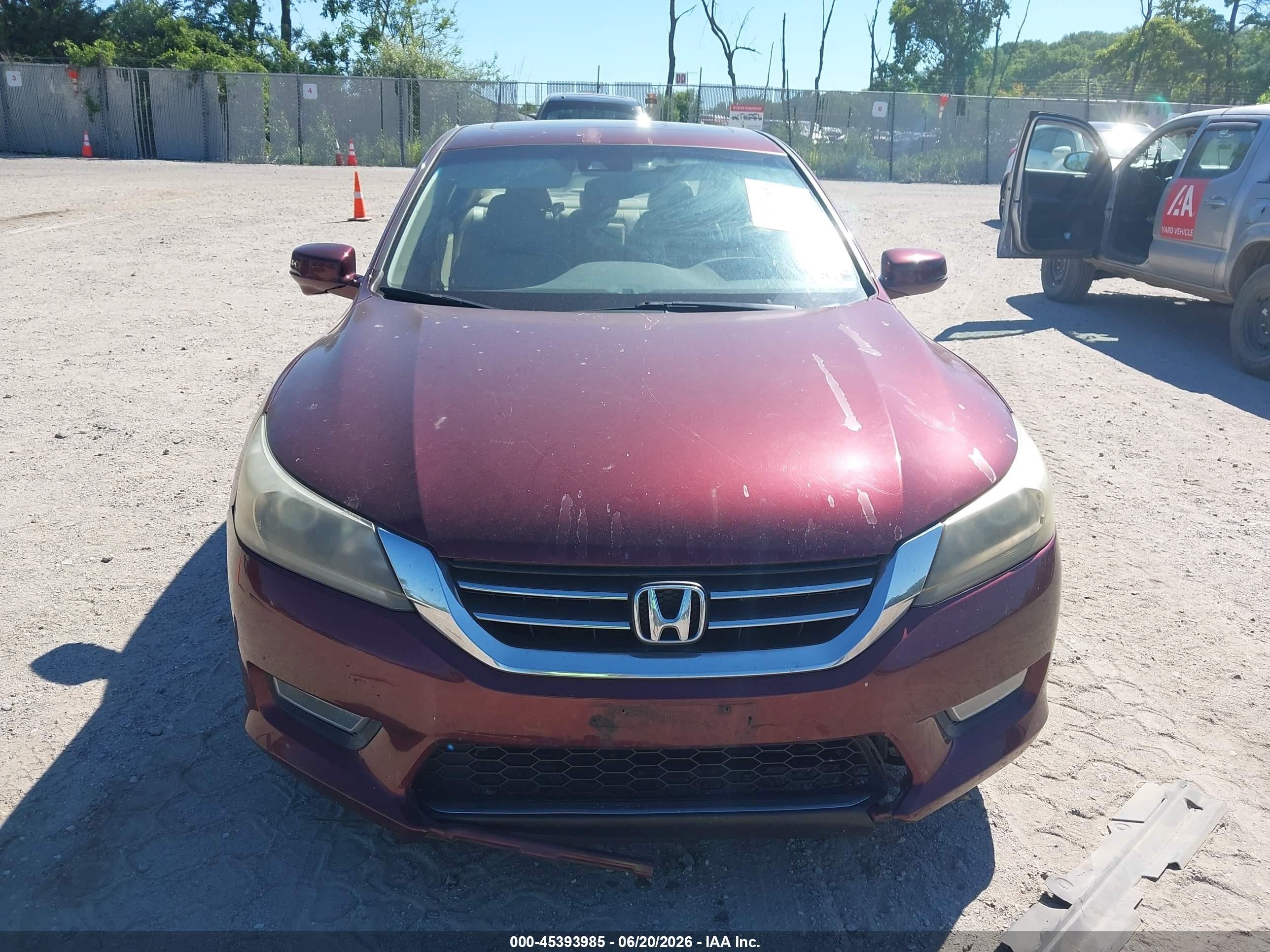 2013 Honda Accord Ex-l Maroon vin: 1HGCR2F8XDA121700