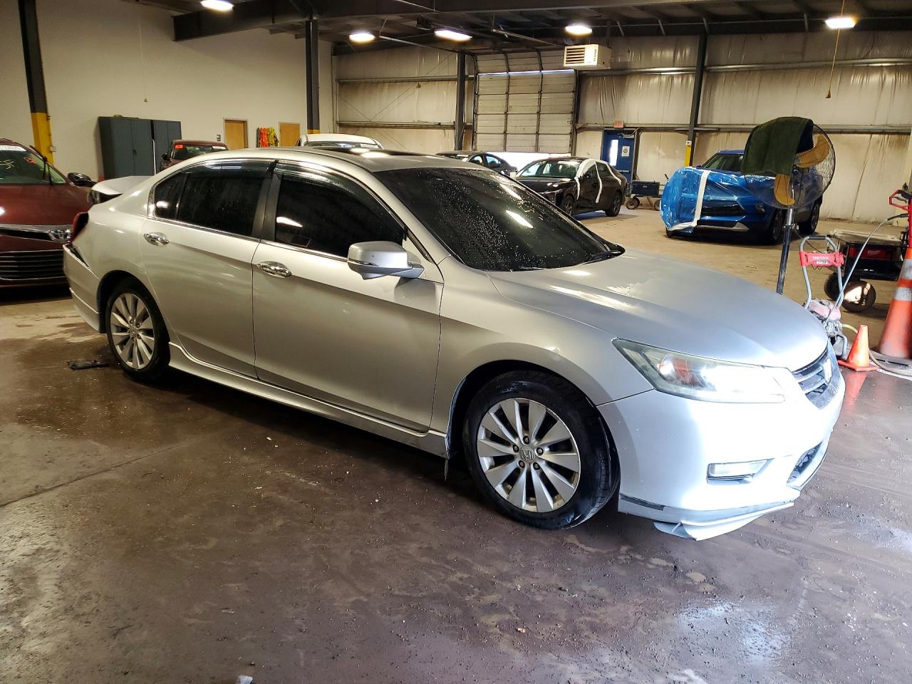 2013 Honda Accord Exl Silver vin: 1HGCR2F8XDA123267