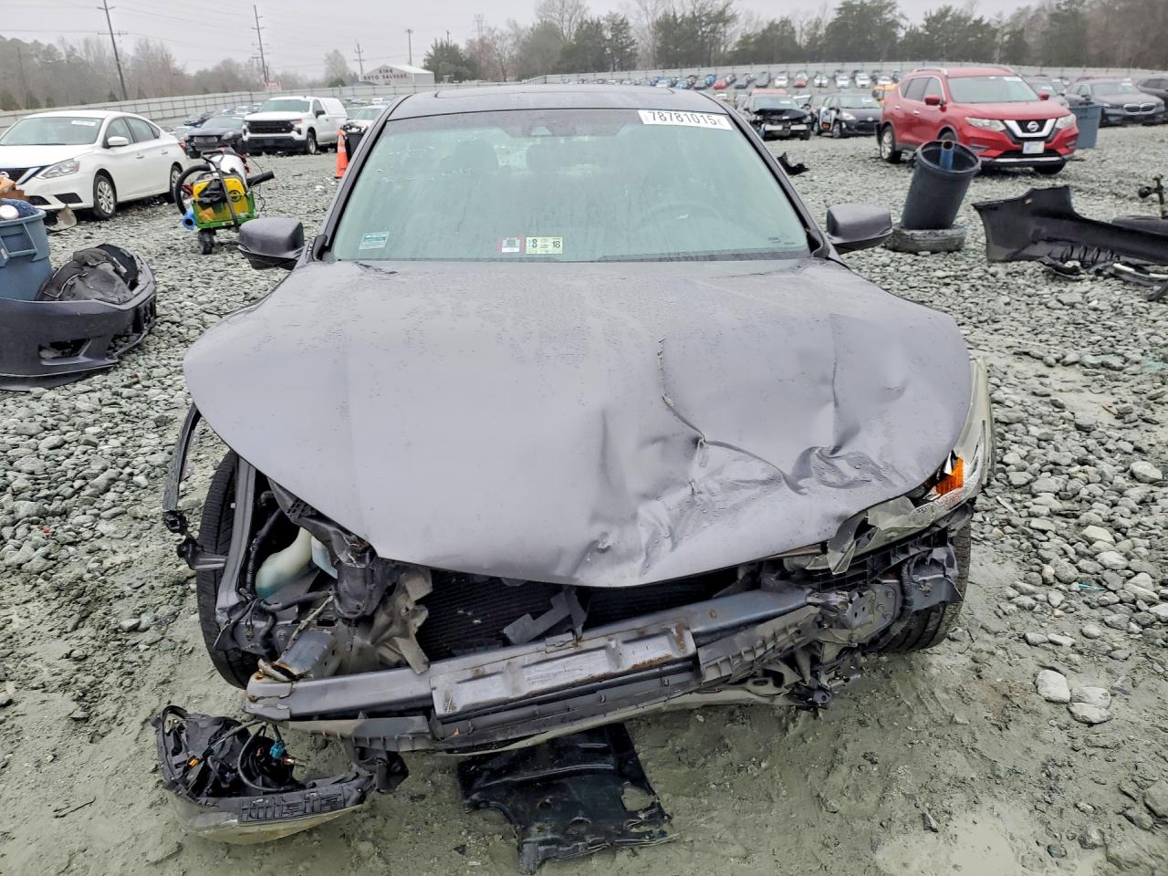 2013 Honda Accord Gray vin: 1HGCR2F8XDA124936
