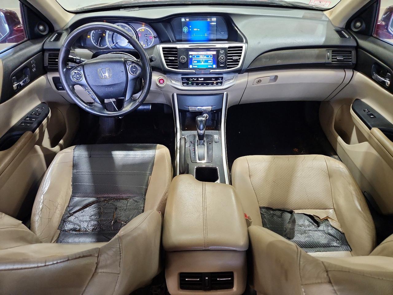 2013 Honda Accord Exl Темно-бордовый vin: 1HGCR2F8XDA137721