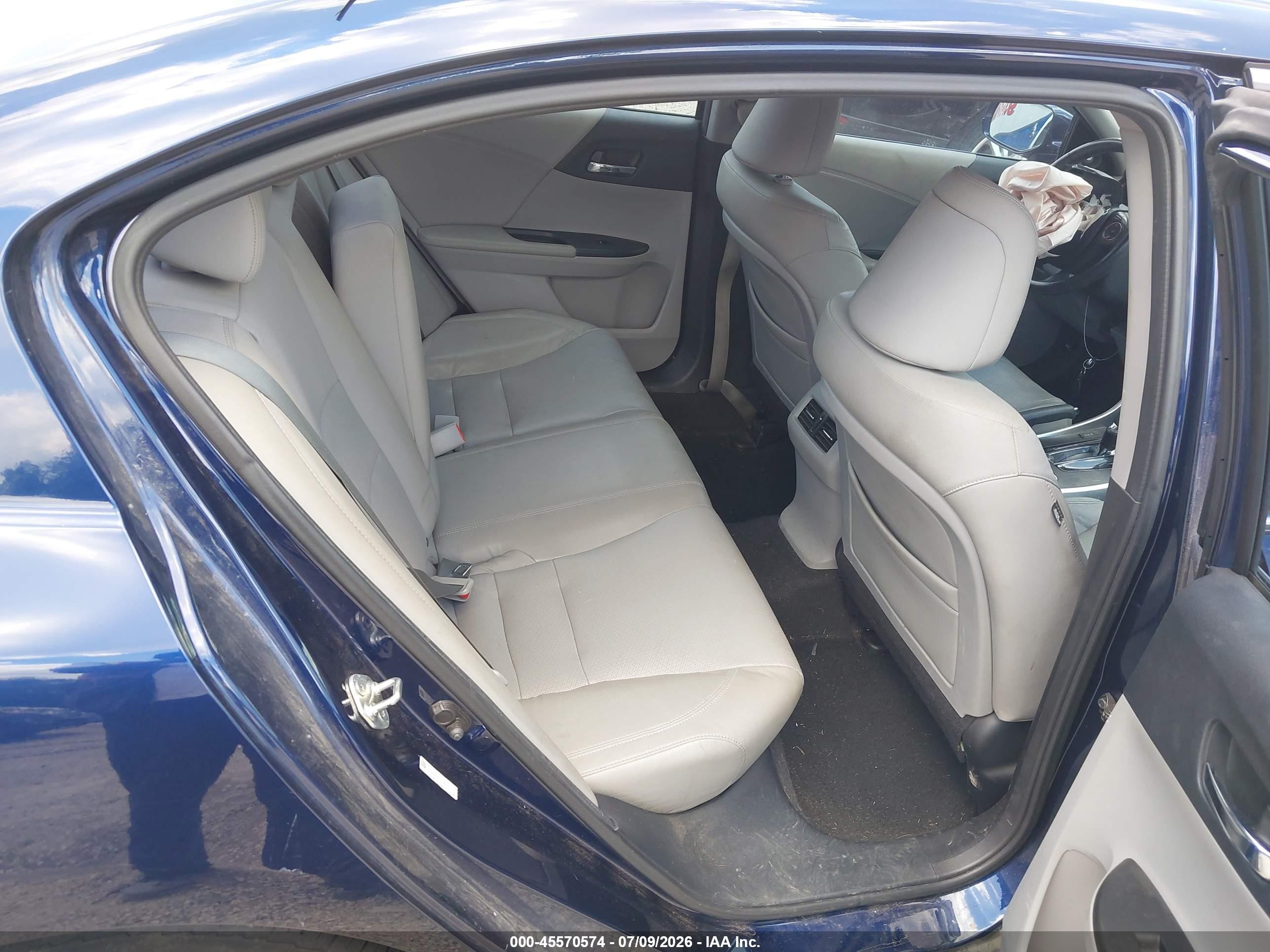 2013 Honda Accord Ex-l Blue vin: 1HGCR2F8XDA138559