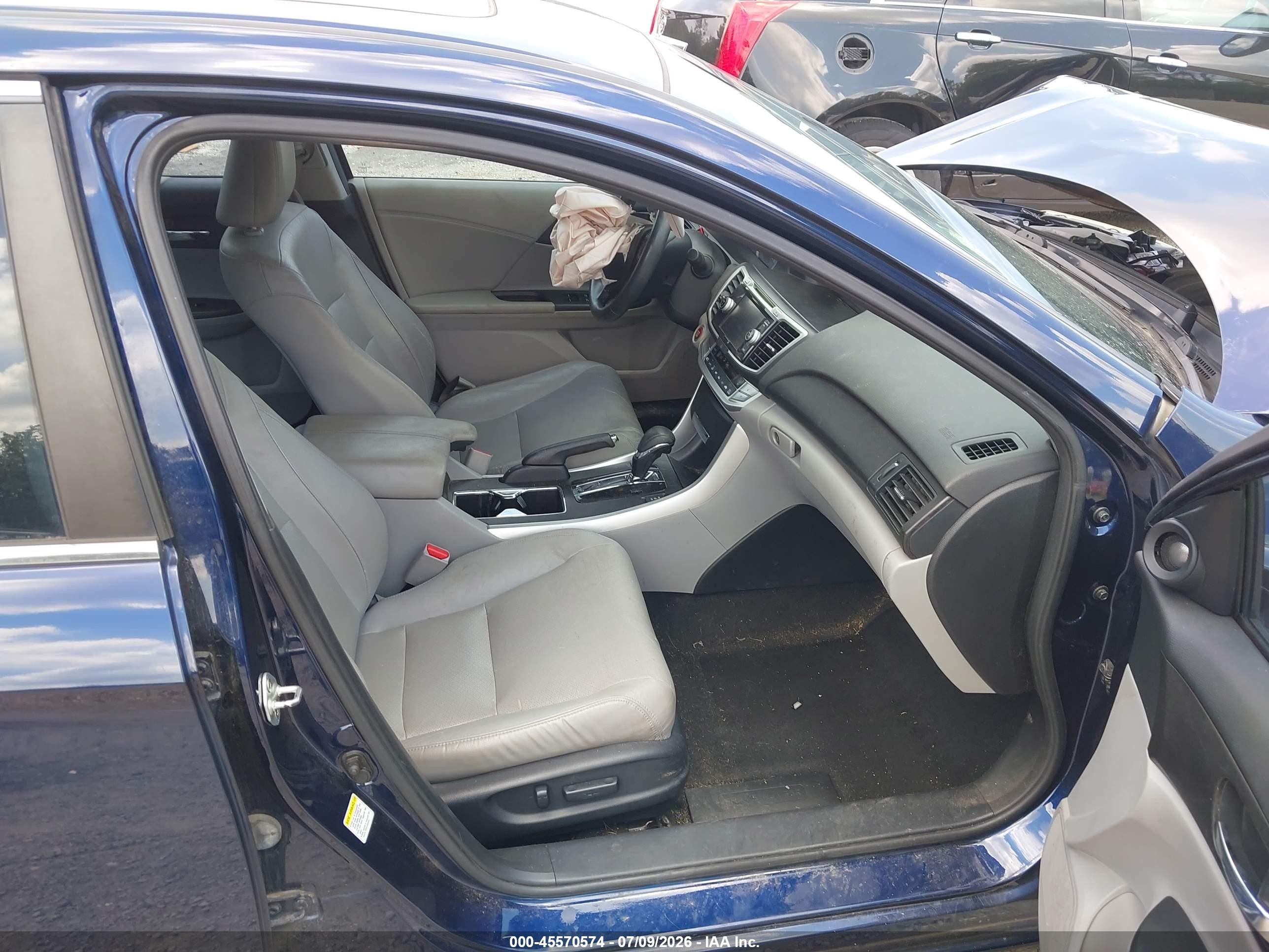 2013 Honda Accord Ex-l Blue vin: 1HGCR2F8XDA138559