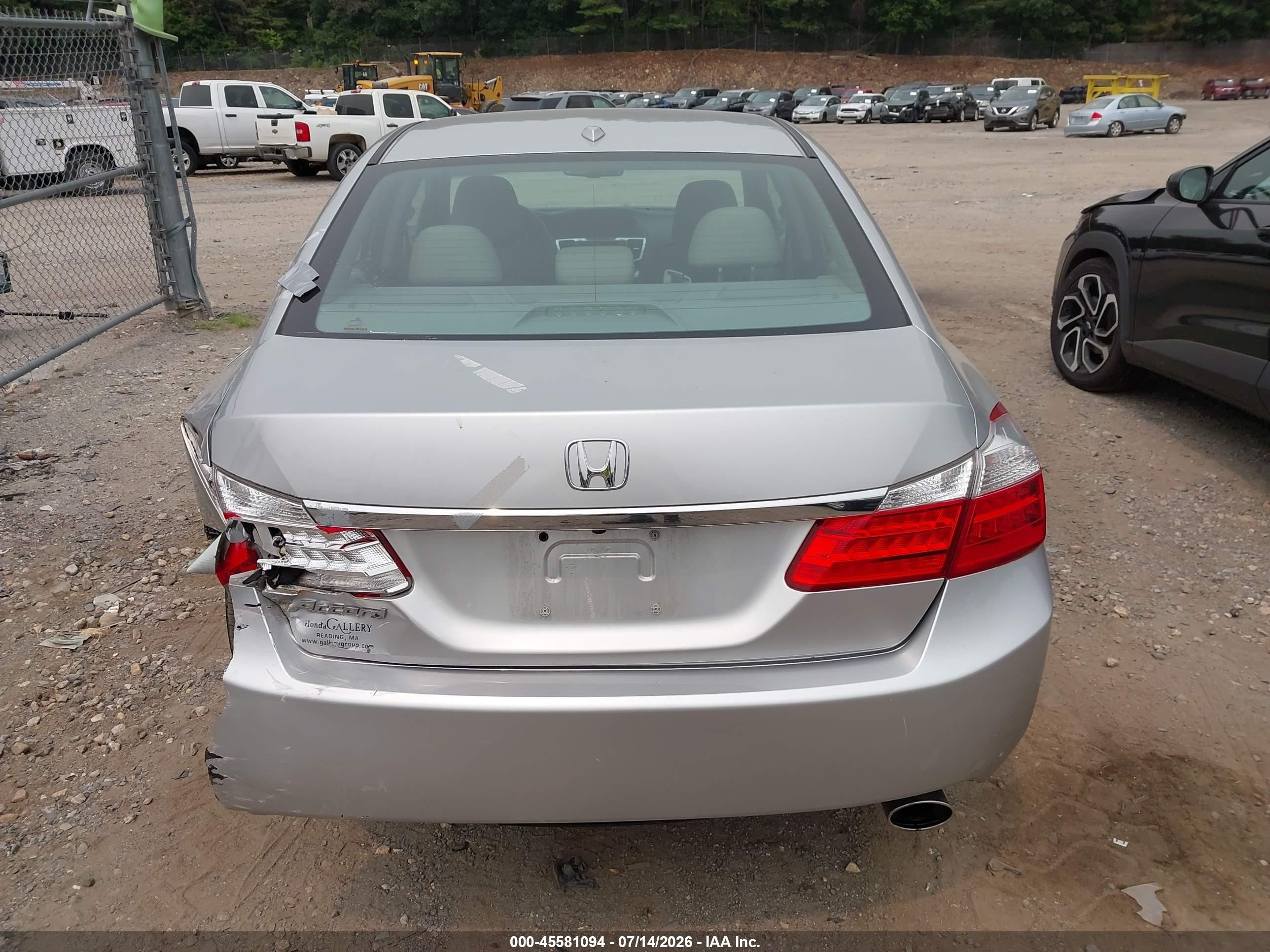 2013 Honda Accord Ex-l Silver vin: 1HGCR2F8XDA168659