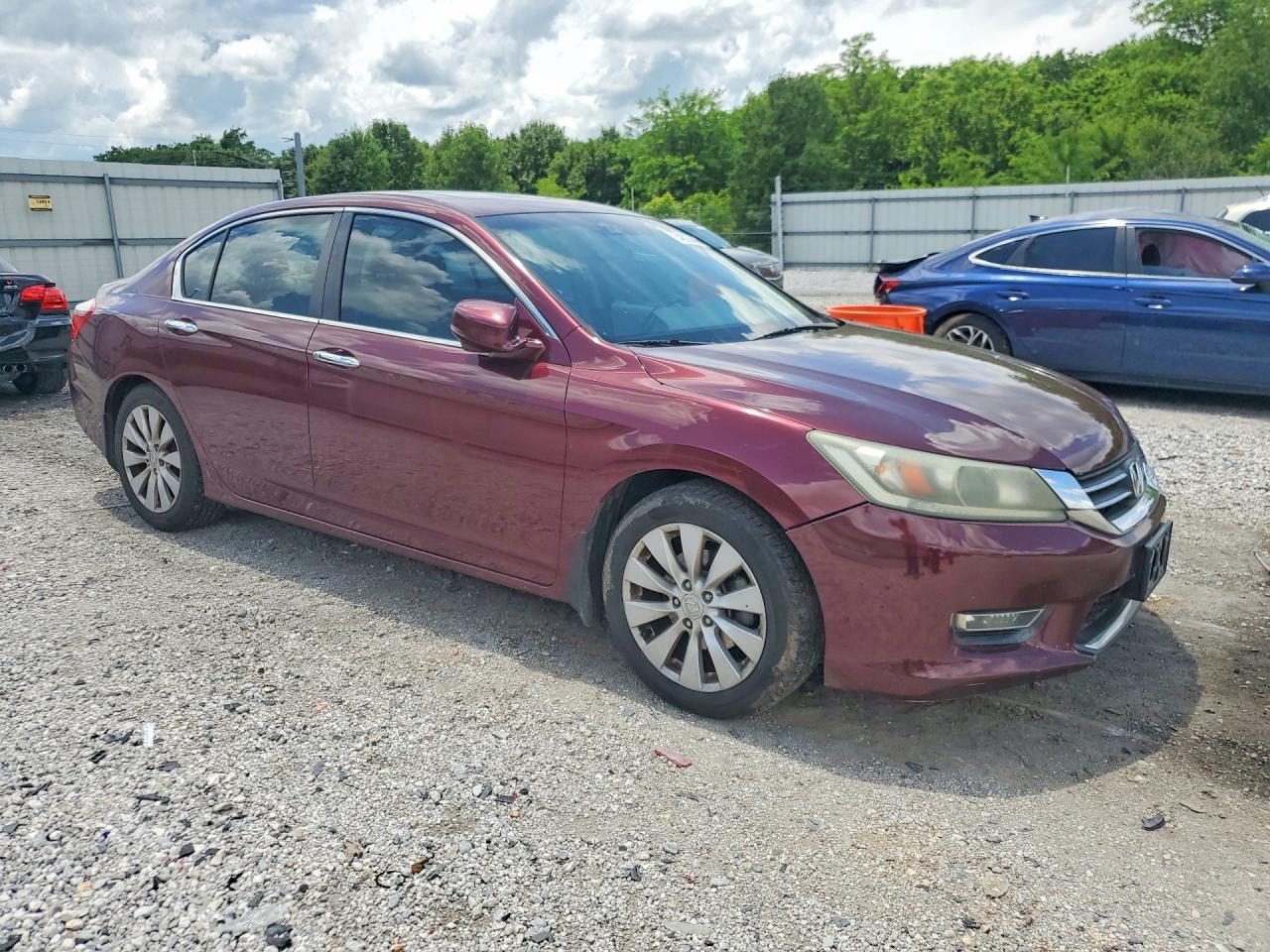 2013 Honda Accord Exl Burgundy vin: 1HGCR2F8XDA182478