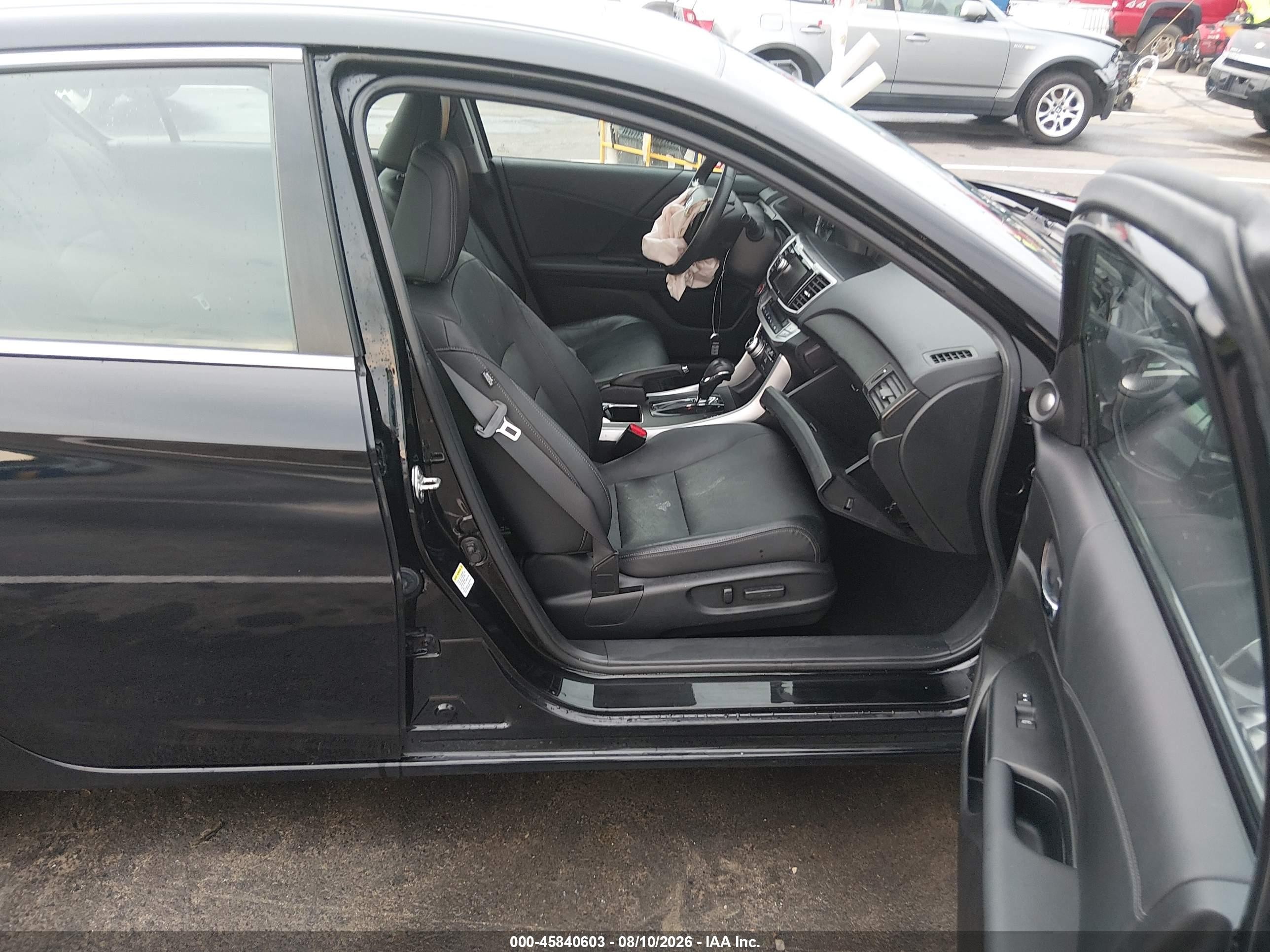 2013 Honda Accord Ex-l Black vin: 1HGCR2F8XDA231307