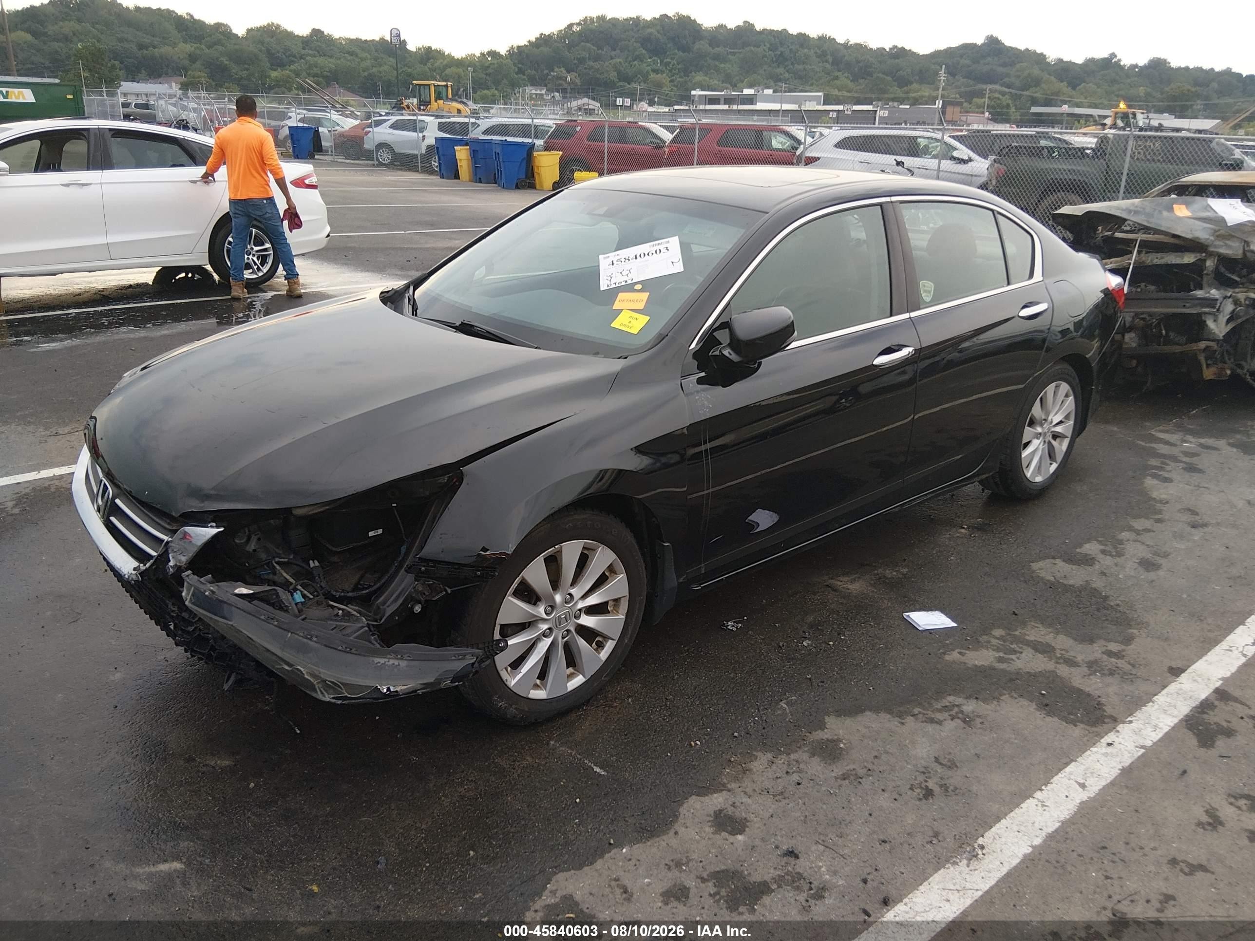 2013 Honda Accord Ex-l Black vin: 1HGCR2F8XDA231307