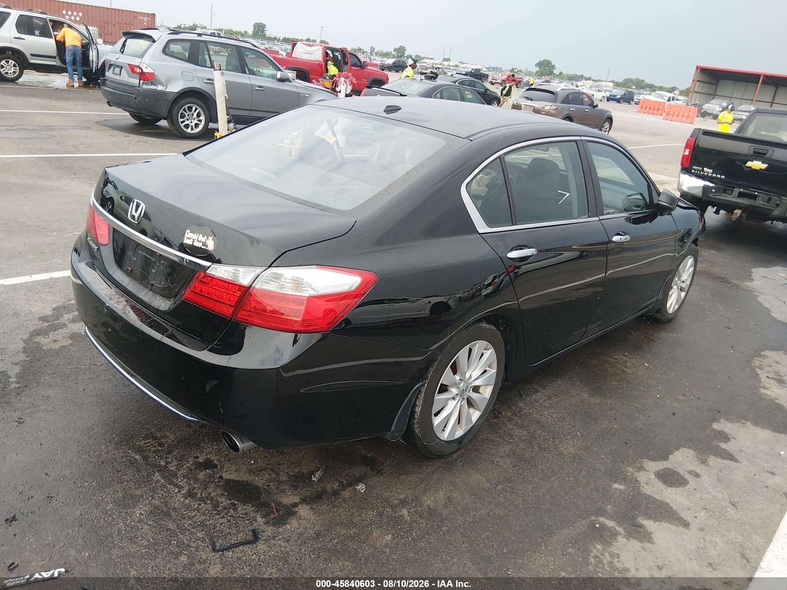2013 Honda Accord Ex-l Black vin: 1HGCR2F8XDA231307