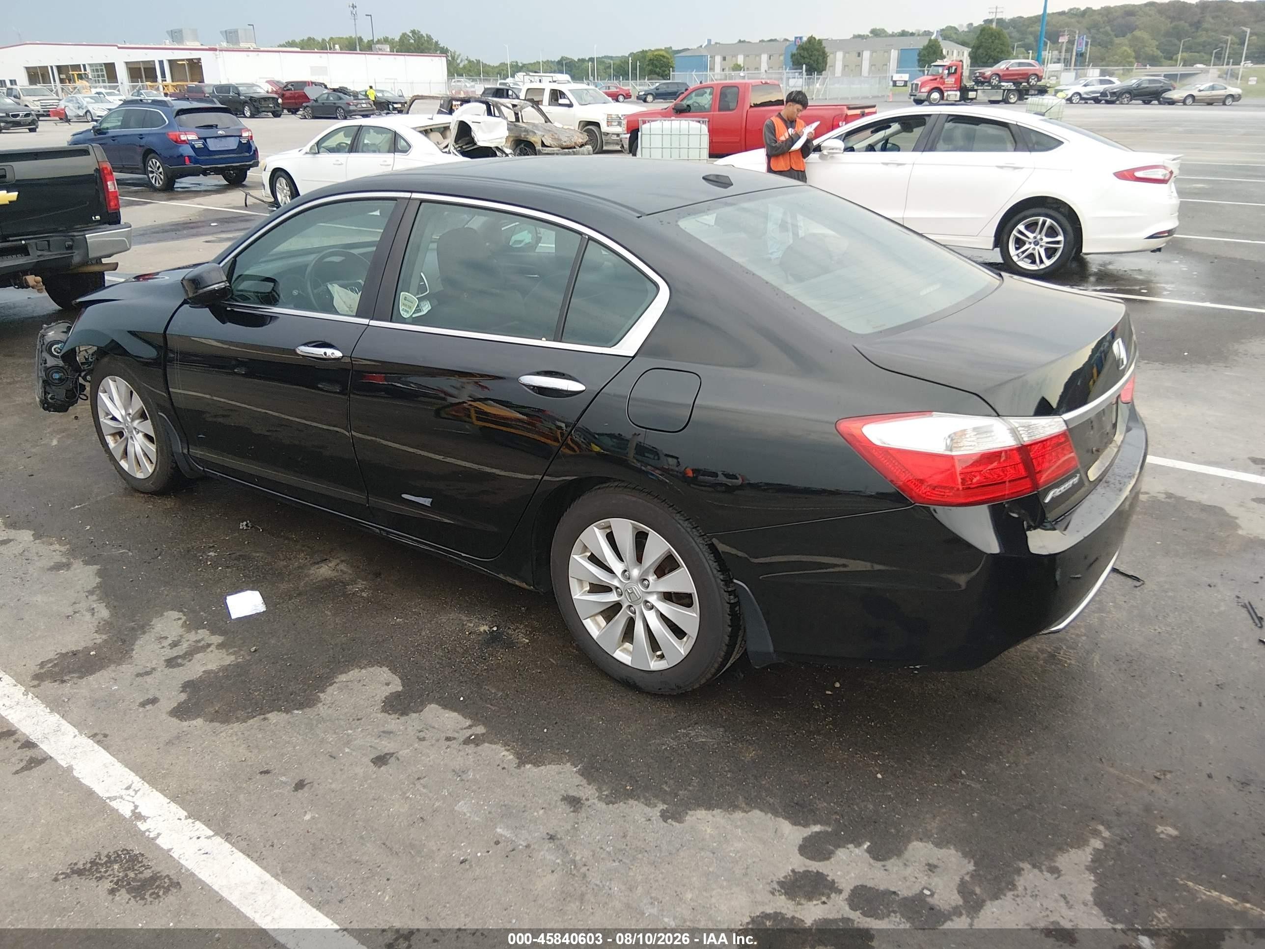 2013 Honda Accord Ex-l Black vin: 1HGCR2F8XDA231307