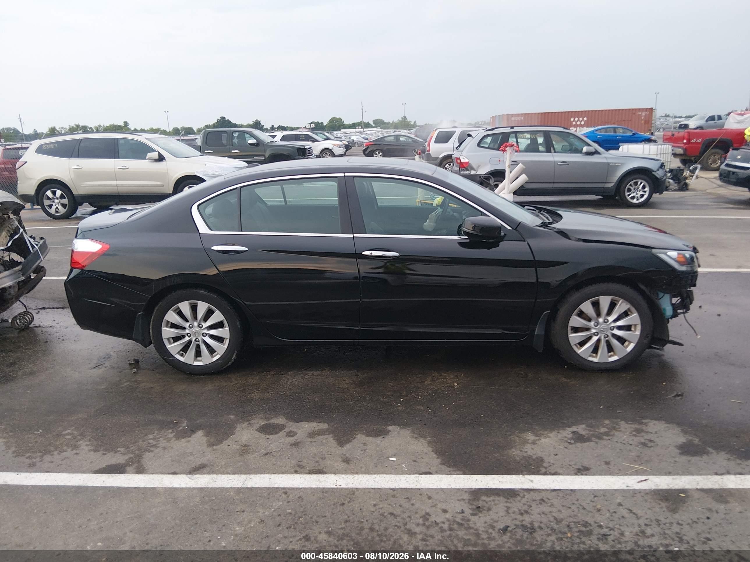 2013 Honda Accord Ex-l Black vin: 1HGCR2F8XDA231307