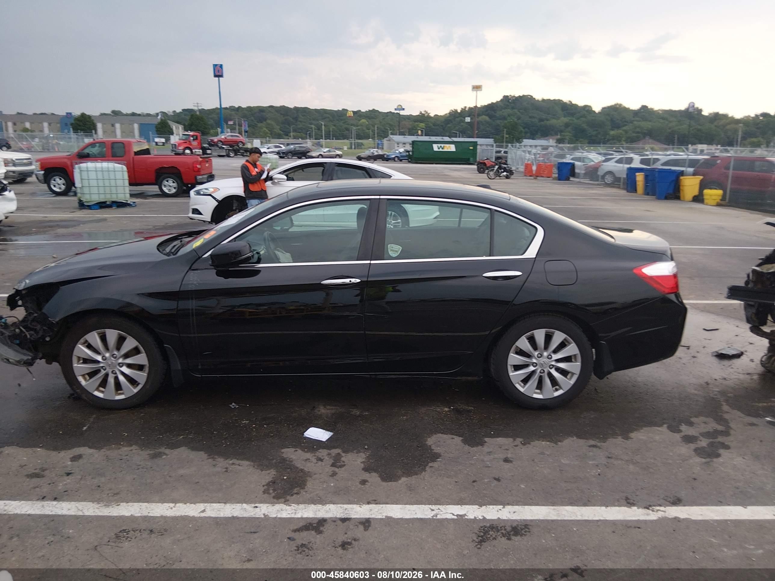 2013 Honda Accord Ex-l Black vin: 1HGCR2F8XDA231307
