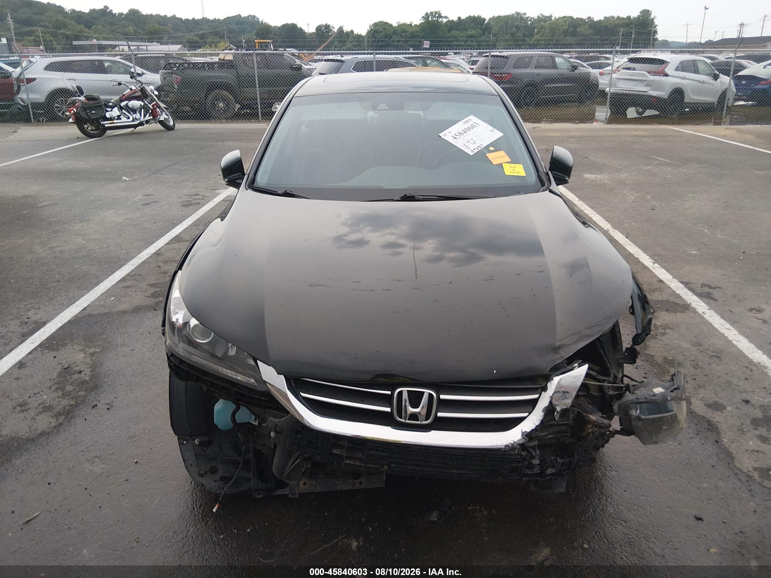 2013 Honda Accord Ex-l Black vin: 1HGCR2F8XDA231307