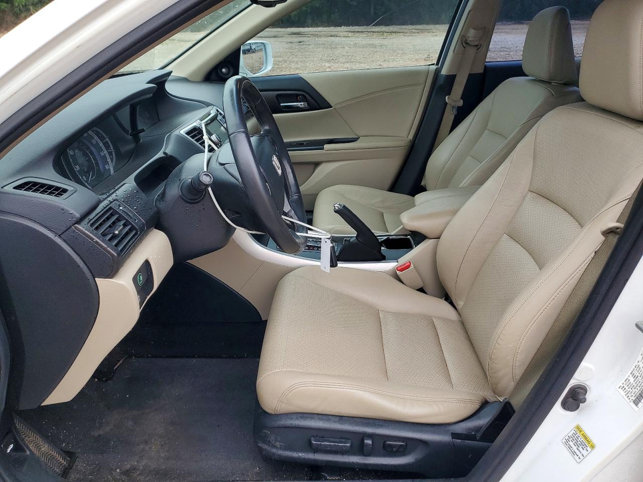 2013 Honda Accord Exl White vin: 1HGCR2F8XDA236507