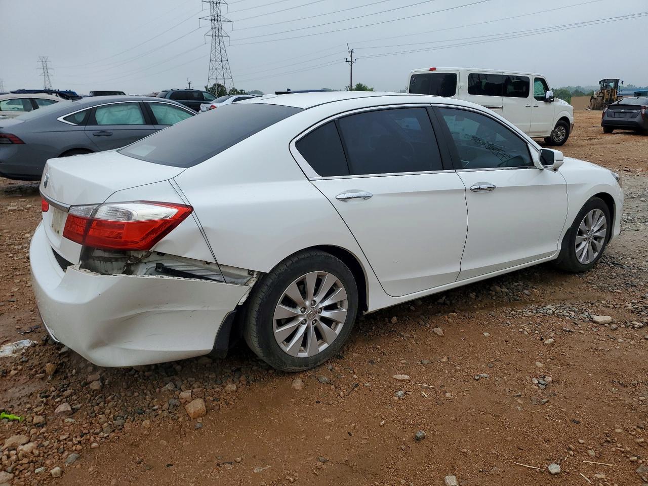 2013 Honda Accord Exl White vin: 1HGCR2F8XDA236507