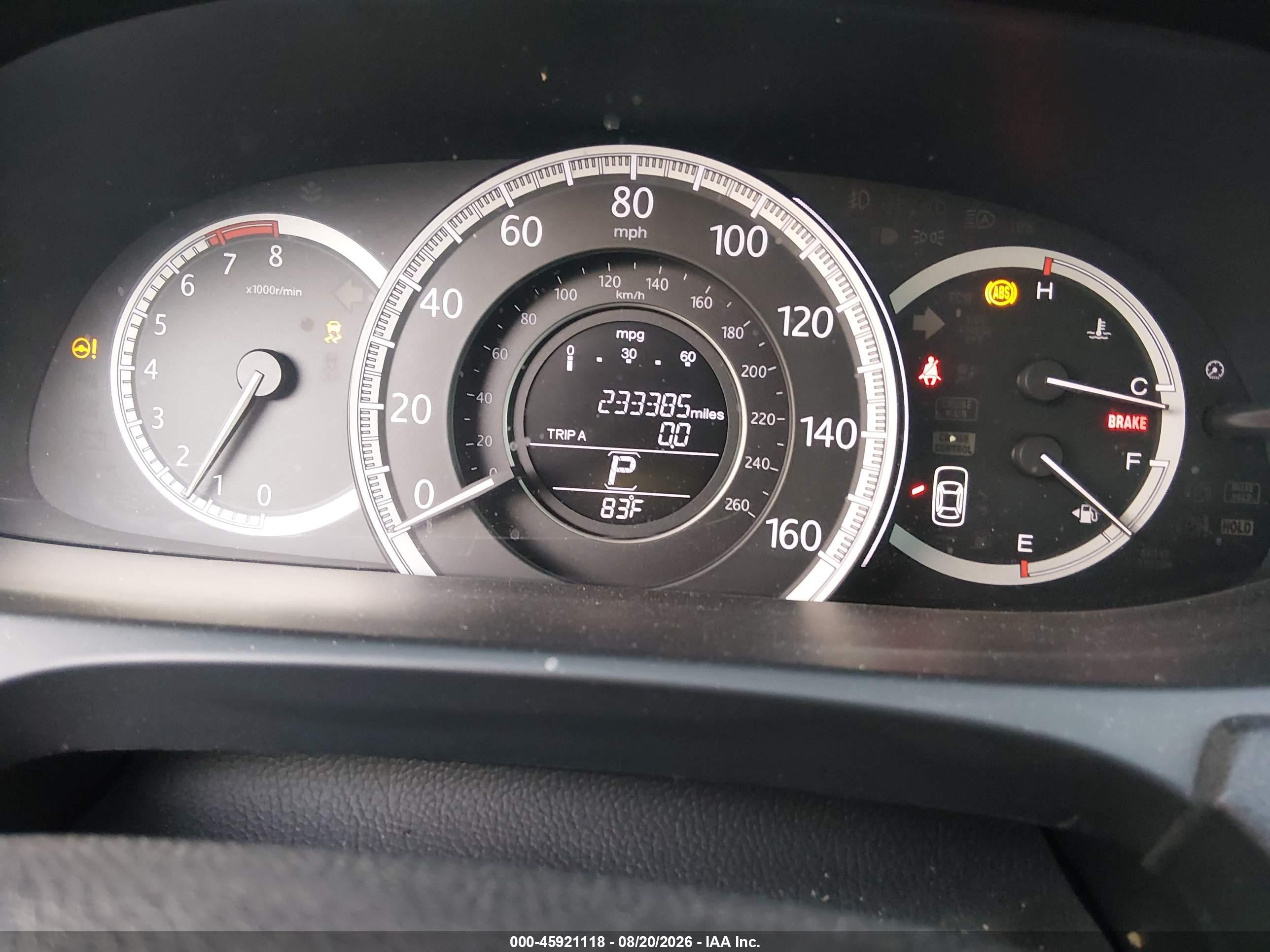 2013 Honda Accord Ex-l Gray vin: 1HGCR2F8XDA246941