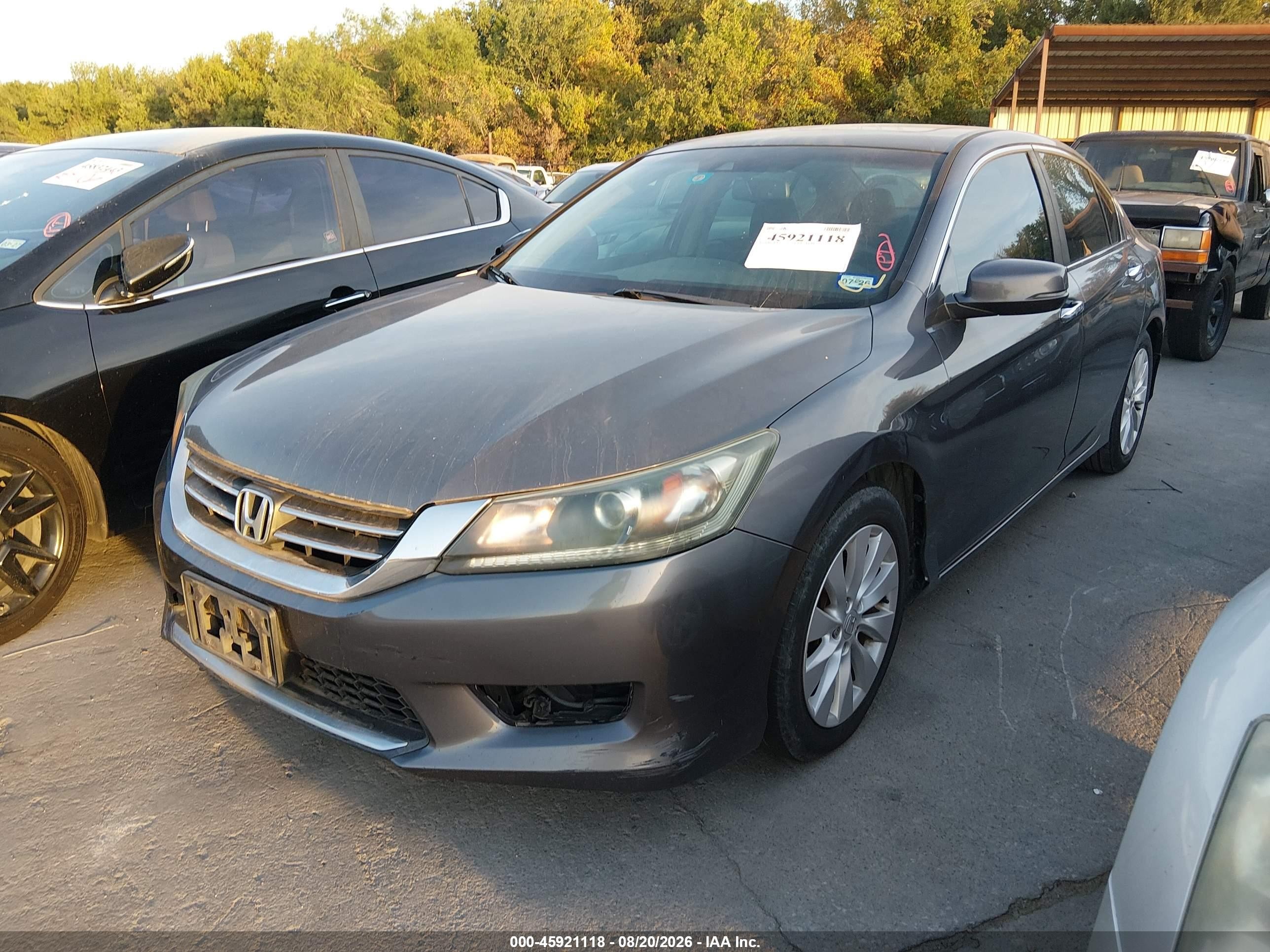 2013 Honda Accord Ex-l Gray vin: 1HGCR2F8XDA246941