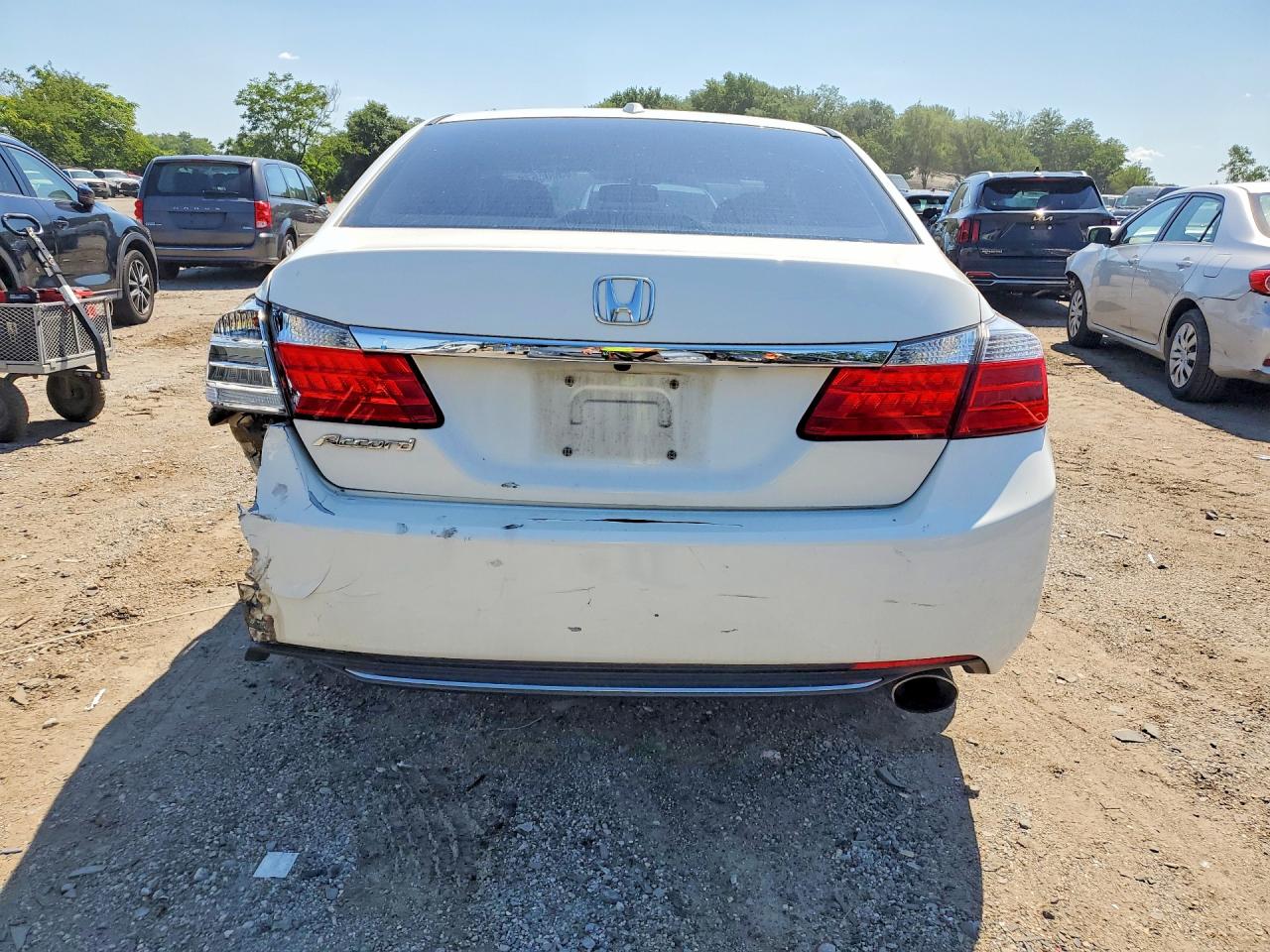 2013 Honda Accord Exl White vin: 1HGCR2F8XDA253324