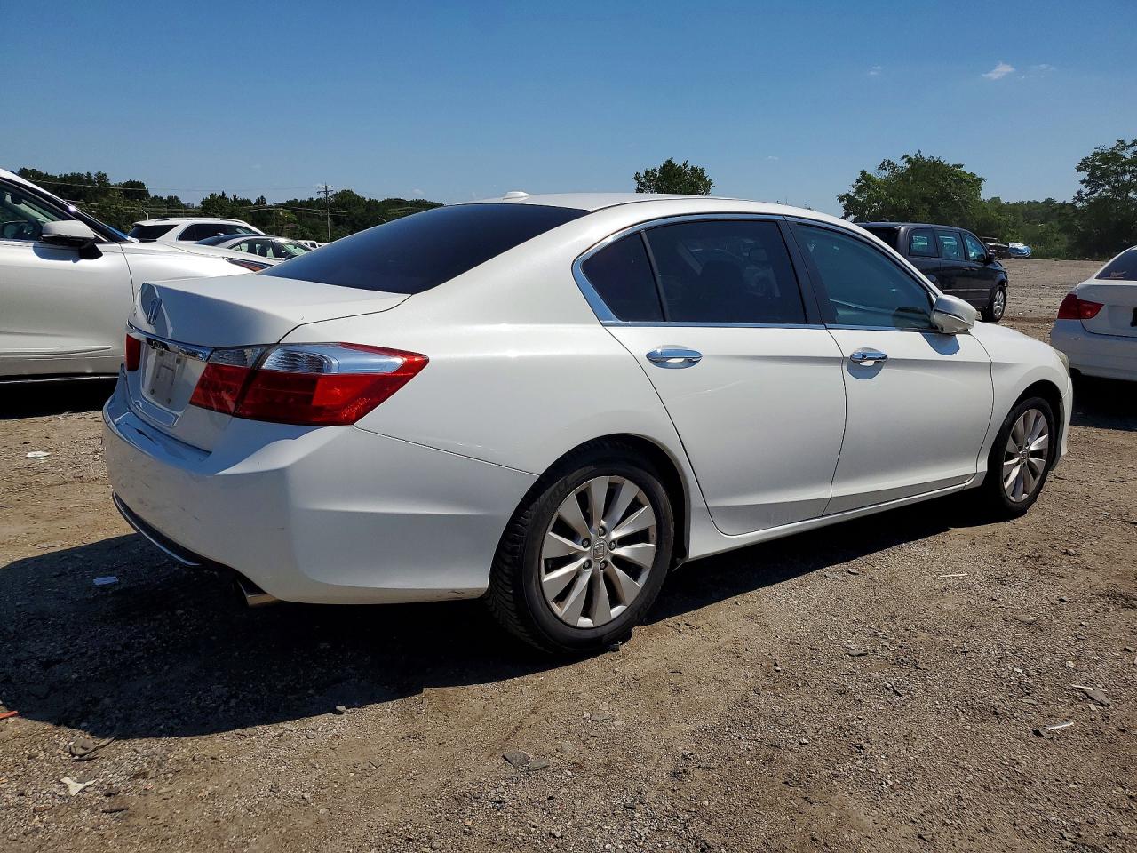 2013 Honda Accord Exl White vin: 1HGCR2F8XDA253324