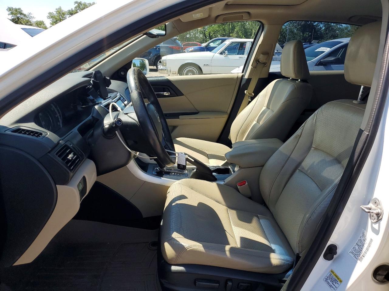 2013 Honda Accord Exl White vin: 1HGCR2F8XDA253324