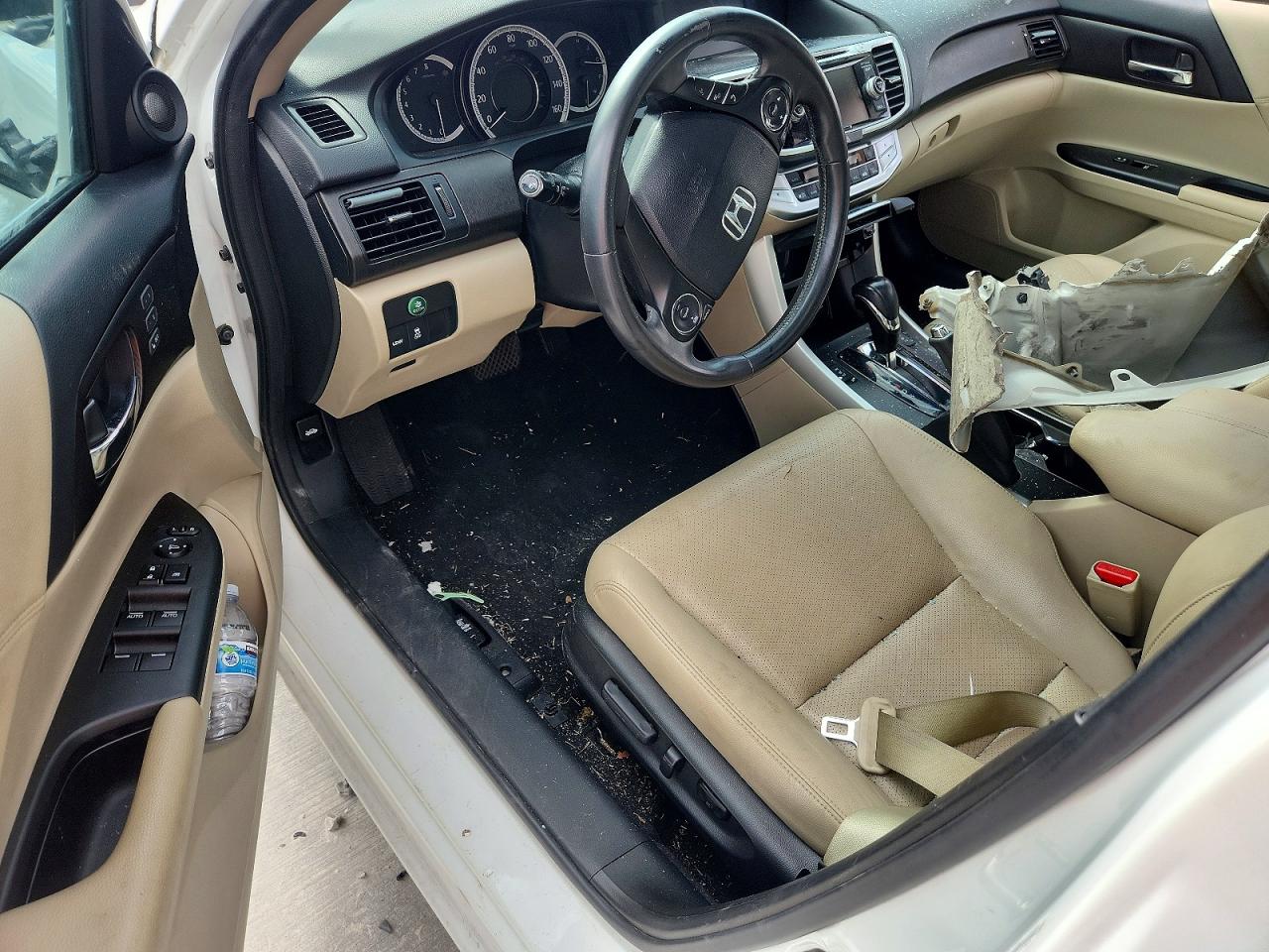 2013 Honda Accord Exl White vin: 1HGCR2F8XDA256921