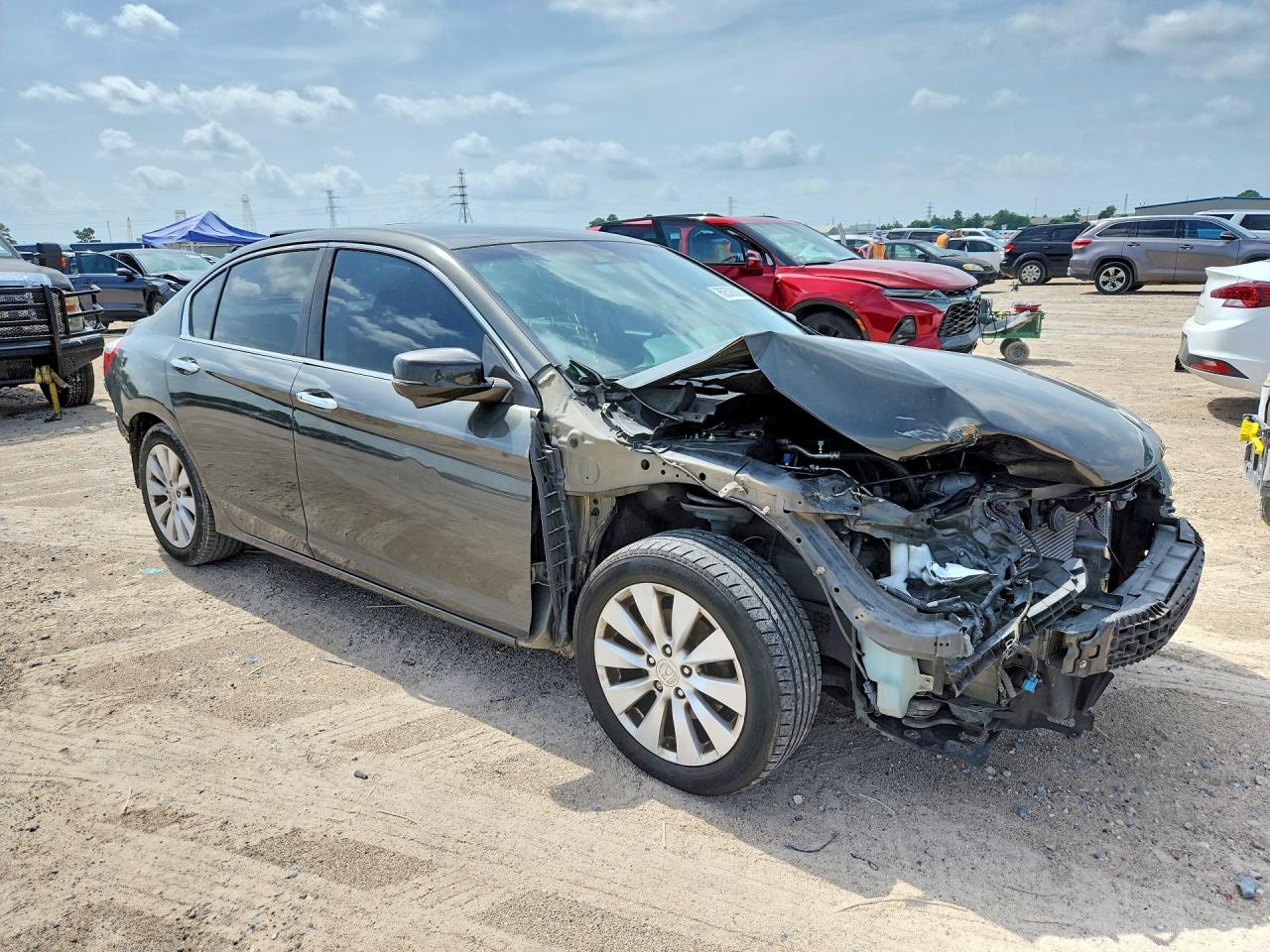 2013 Honda Accord Exl Gray vin: 1HGCR2F8XDA265215