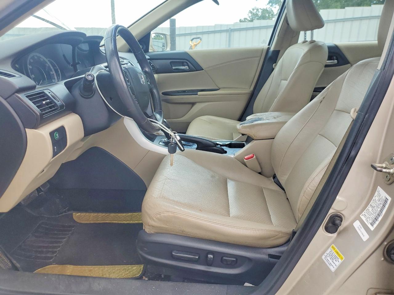 2013 Honda Accord Exl Beige vin: 1HGCR2F8XDA278076