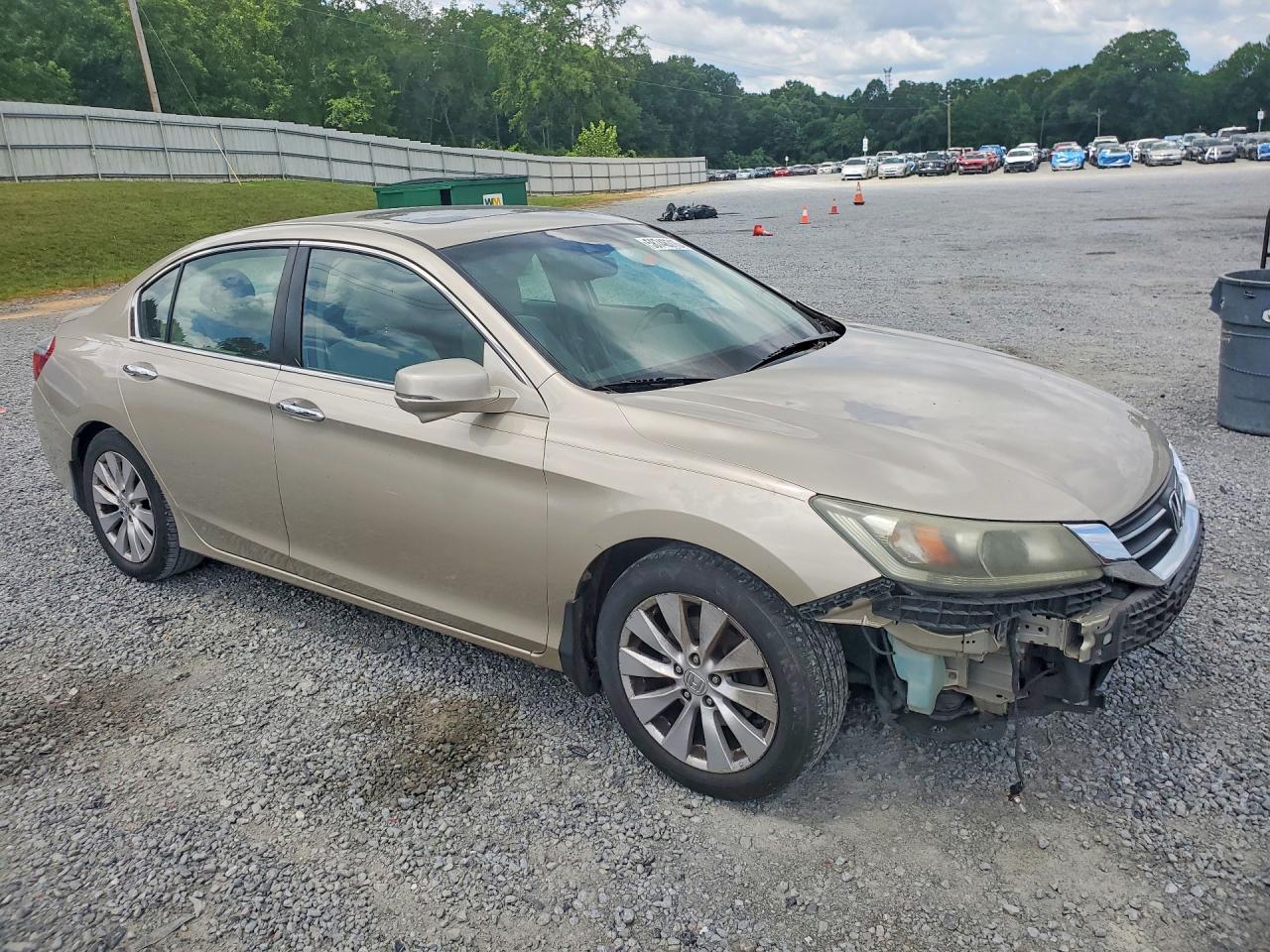 2013 Honda Accord Exl Beige vin: 1HGCR2F8XDA278076