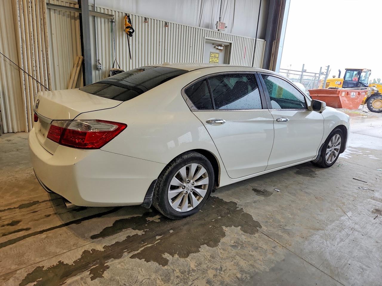 2014 Honda Accord Exl White vin: 1HGCR2F8XEA007875