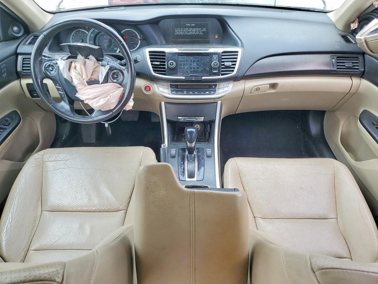 2014 Honda Accord Exl Tan vin: 1HGCR2F8XEA013305
