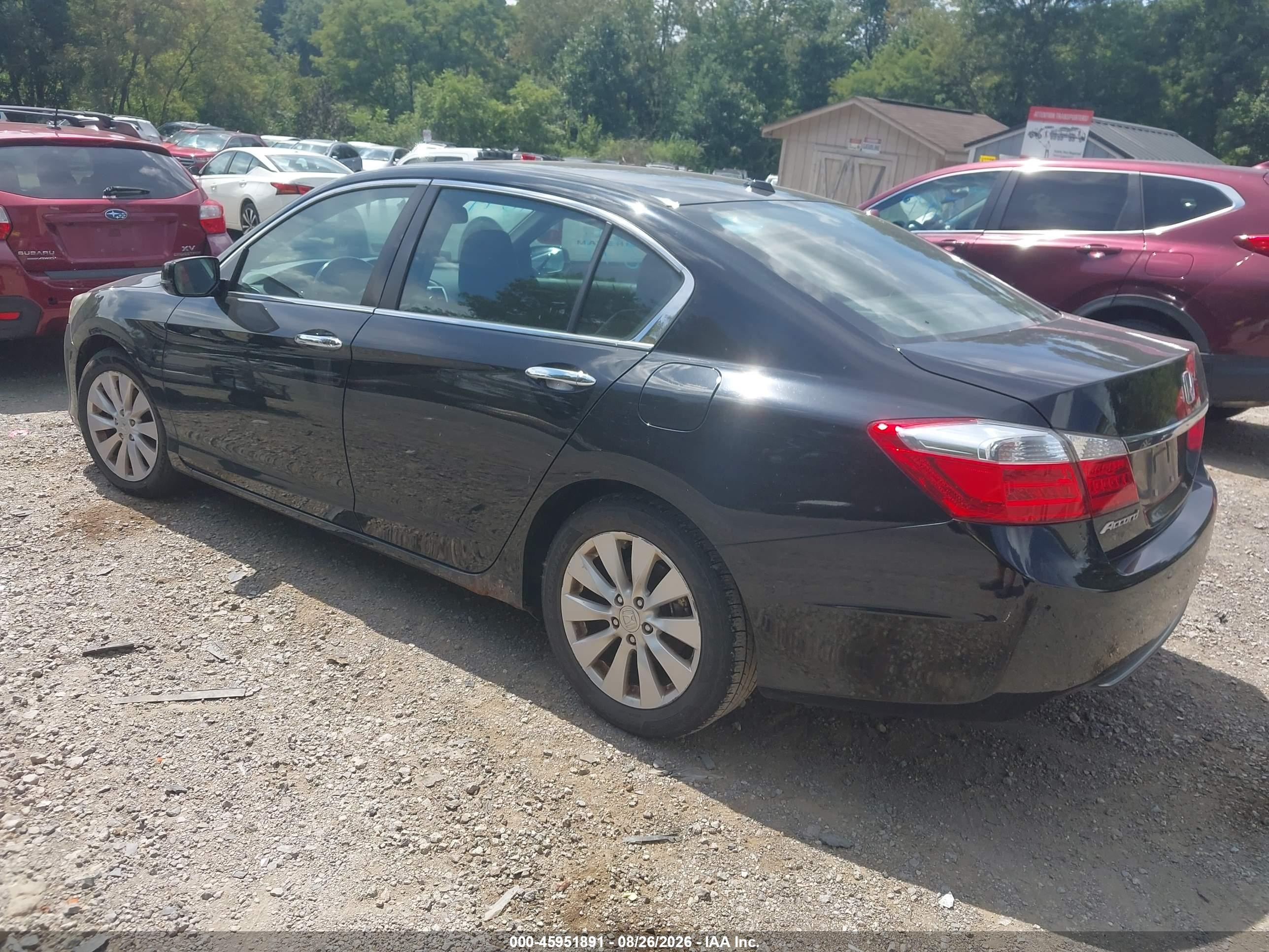 2014 Honda Accord Ex-l Черный vin: 1HGCR2F8XEA015667