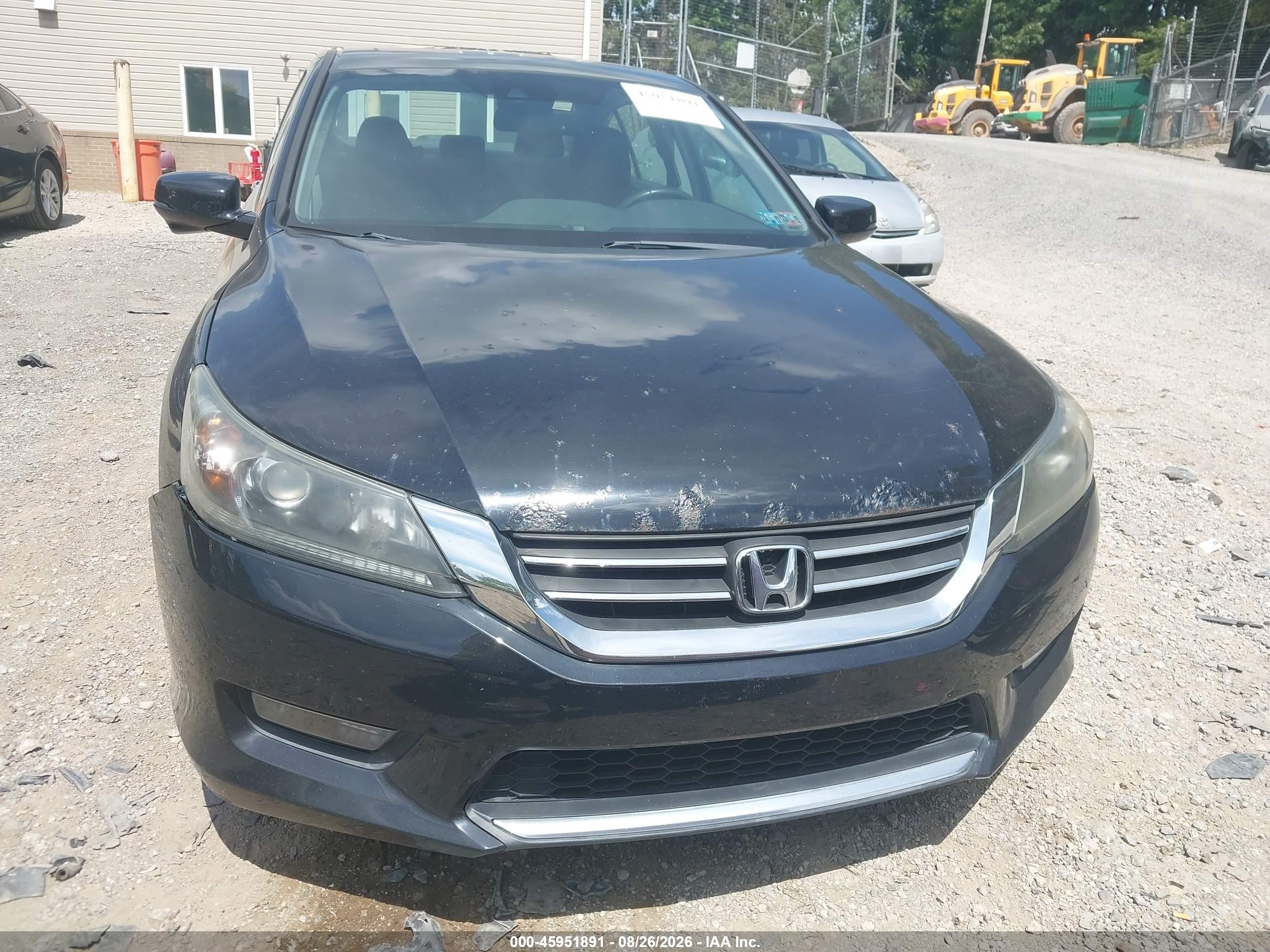 2014 Honda Accord Ex-l Черный vin: 1HGCR2F8XEA015667