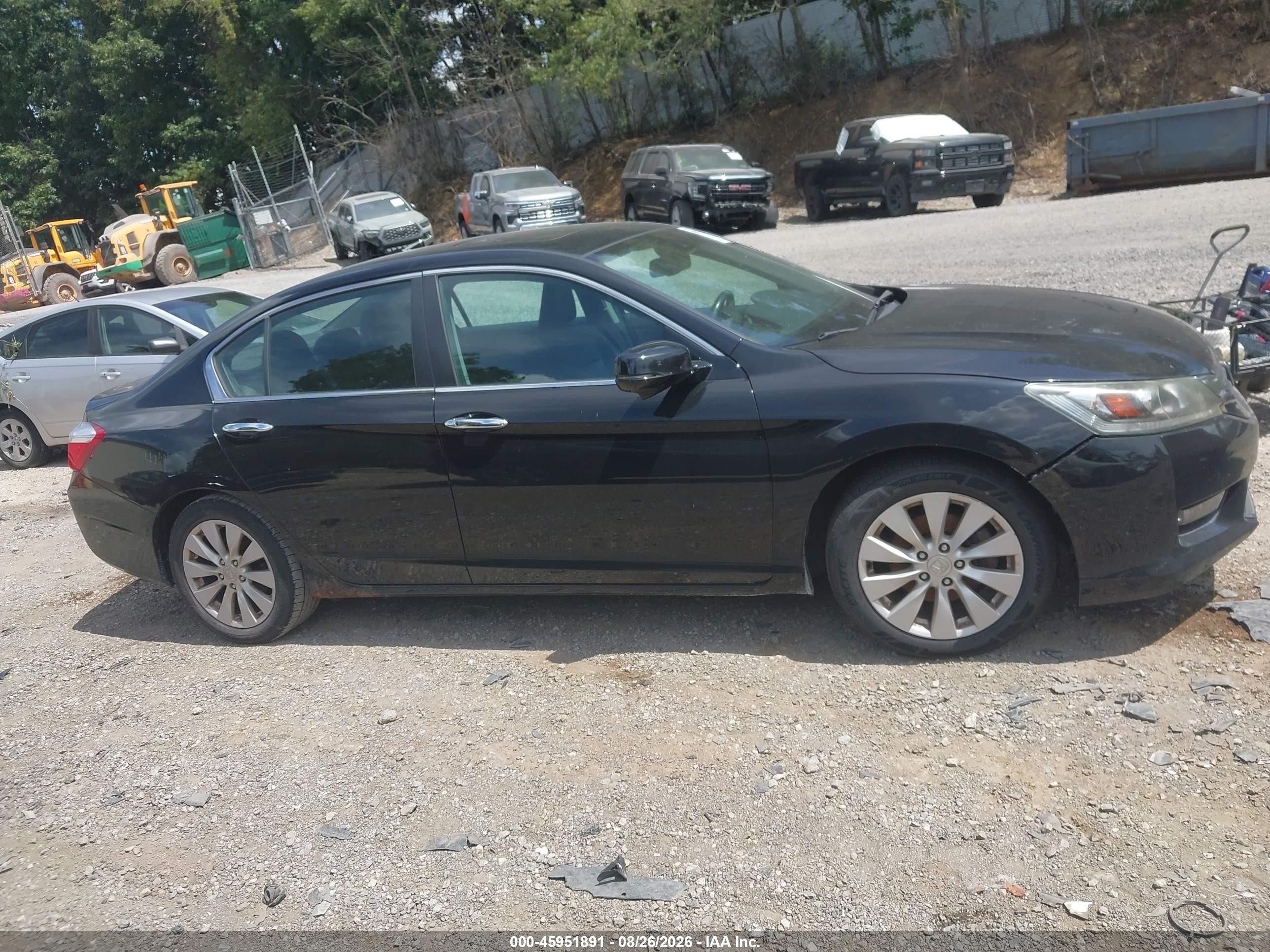 2014 Honda Accord Ex-l Черный vin: 1HGCR2F8XEA015667