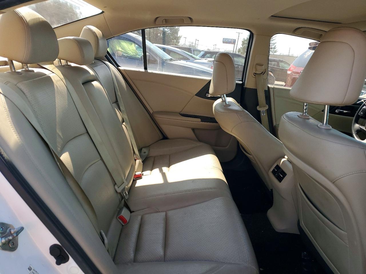 2014 Honda Accord Exl White vin: 1HGCR2F8XEA025518