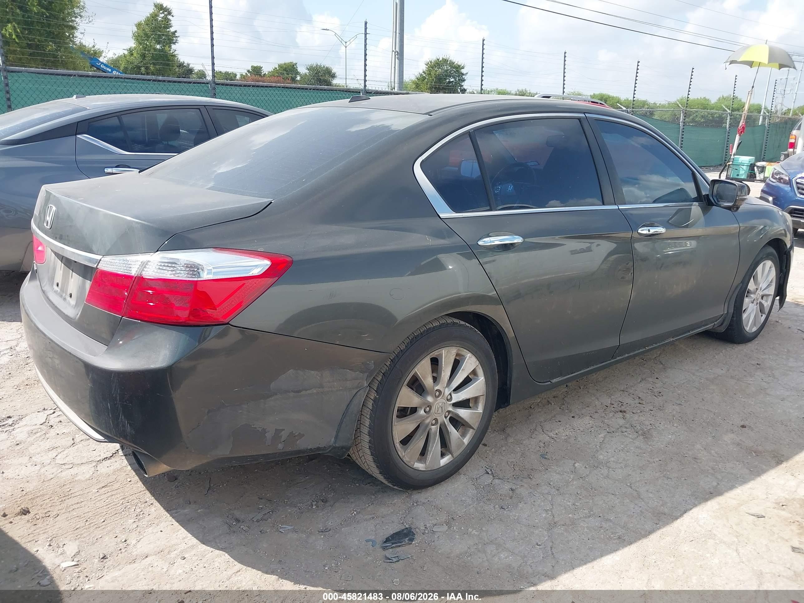 2014 Honda Accord Ex-l Gray vin: 1HGCR2F8XEA047552