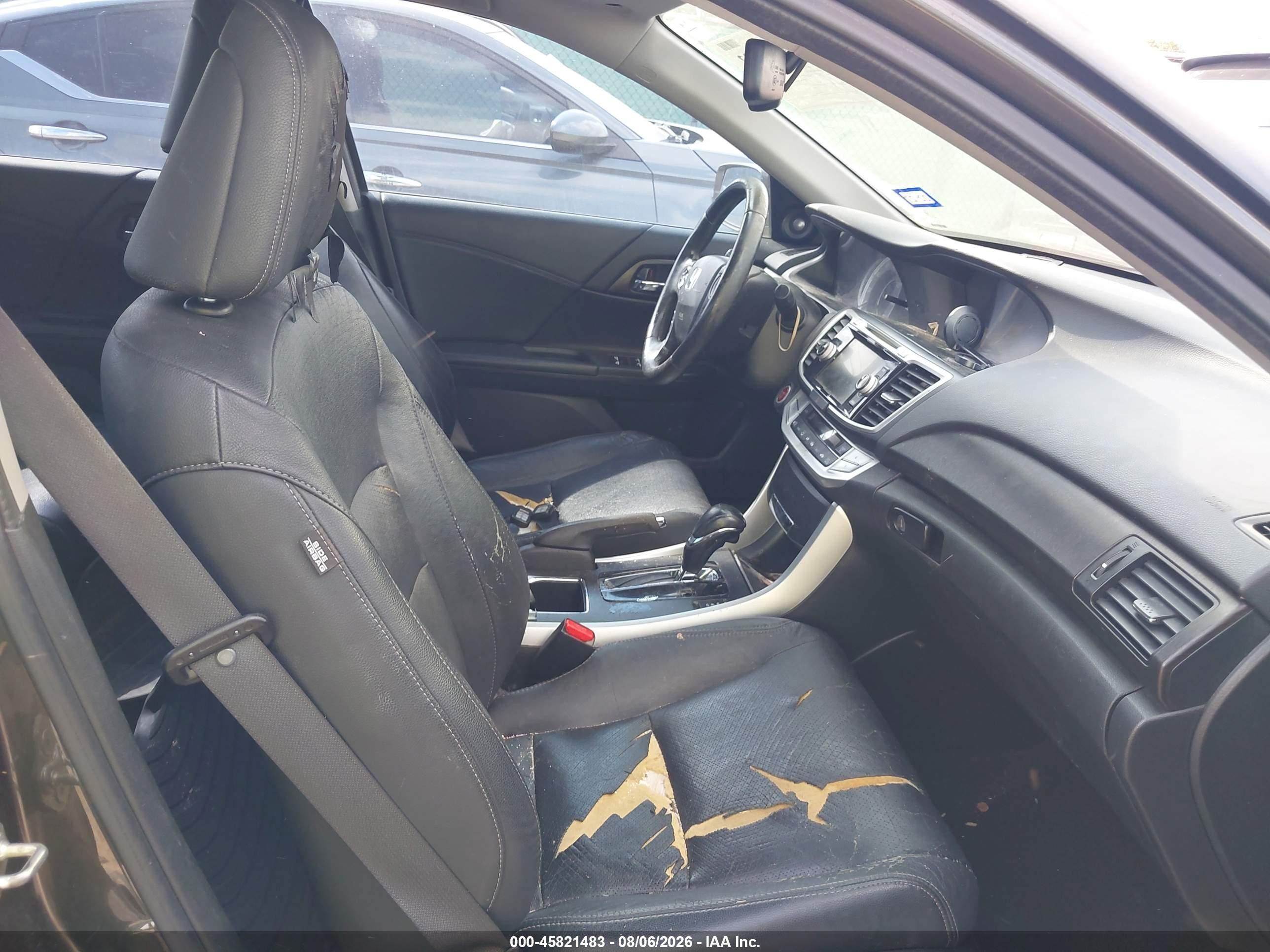 2014 Honda Accord Ex-l Gray vin: 1HGCR2F8XEA047552