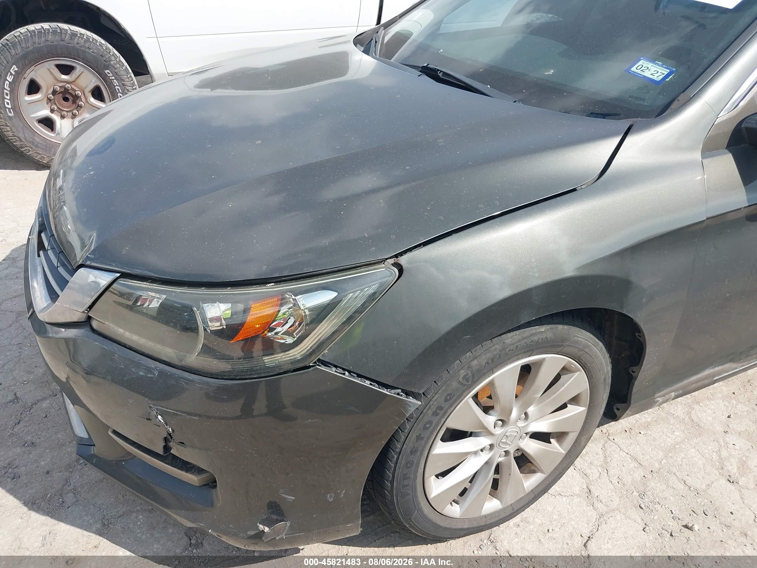 2014 Honda Accord Ex-l Gray vin: 1HGCR2F8XEA047552
