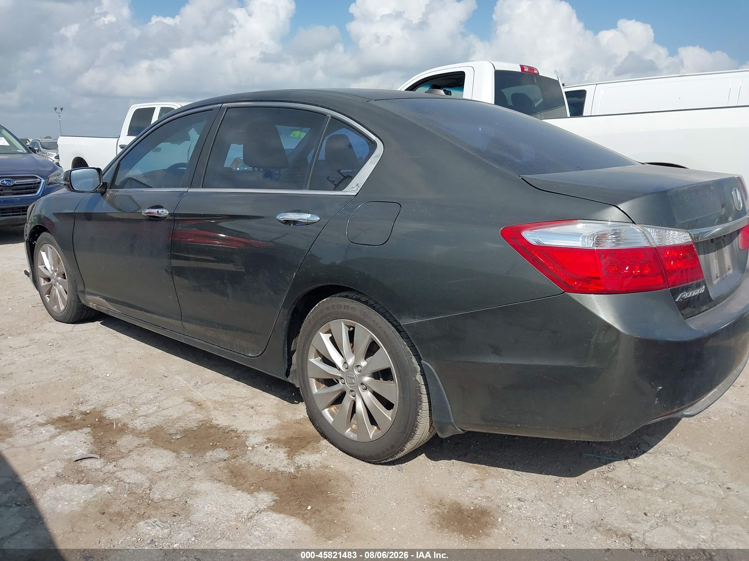 2014 Honda Accord Ex-l Gray vin: 1HGCR2F8XEA047552
