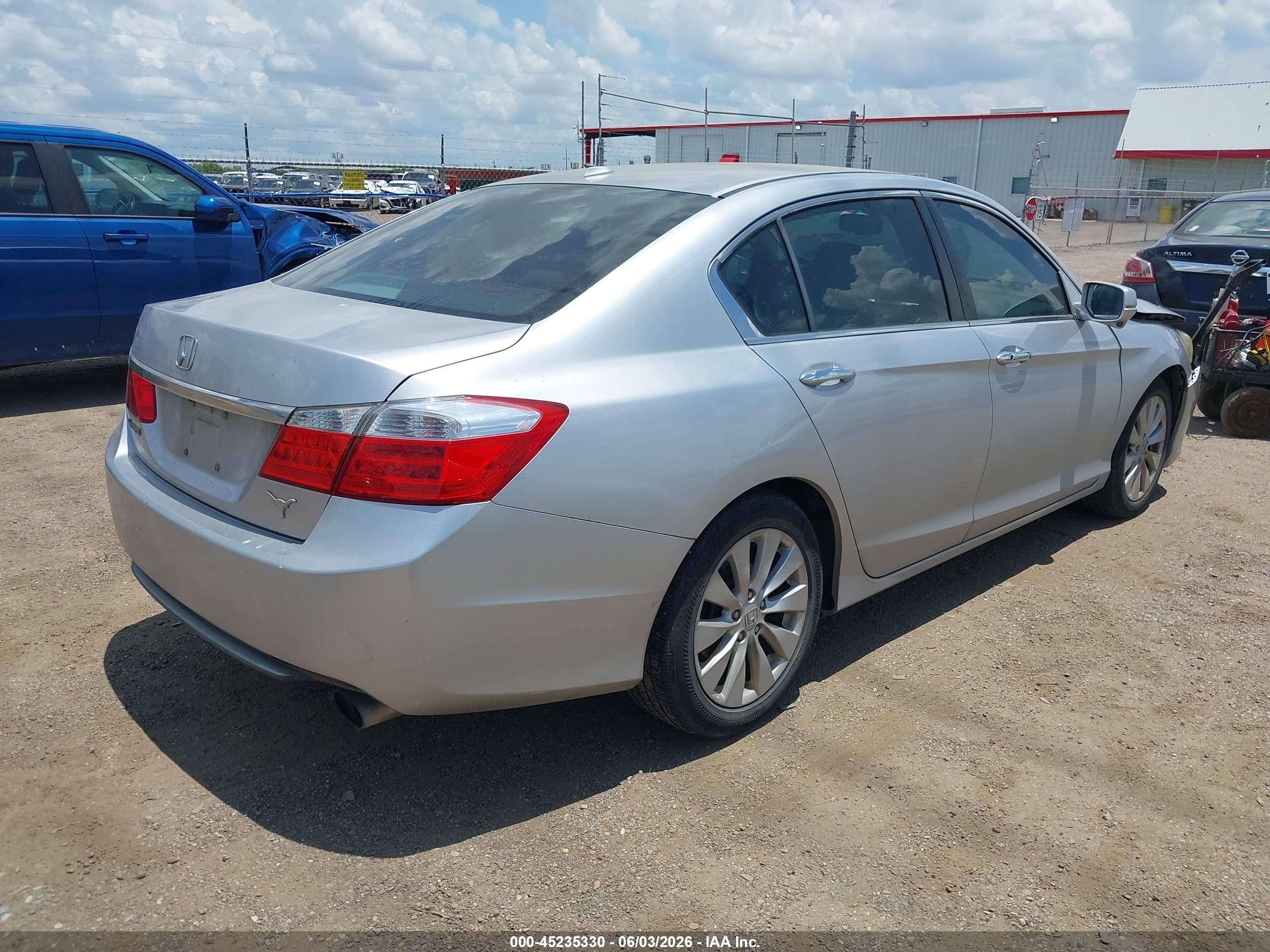 2014 Honda Accord Ex-l Серебряный vin: 1HGCR2F8XEA087856