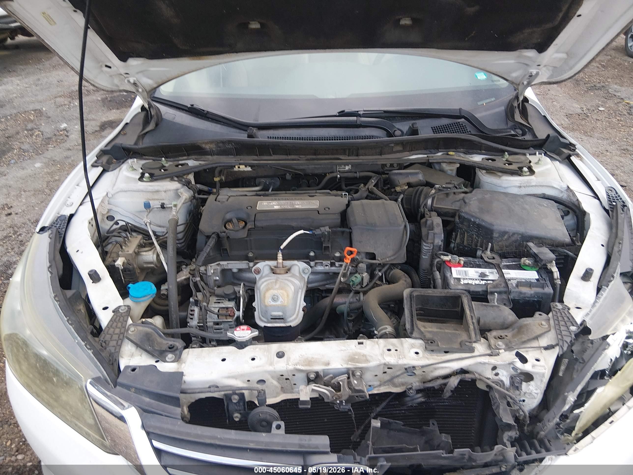 2014 Honda Accord Ex-l White vin: 1HGCR2F8XEA088733