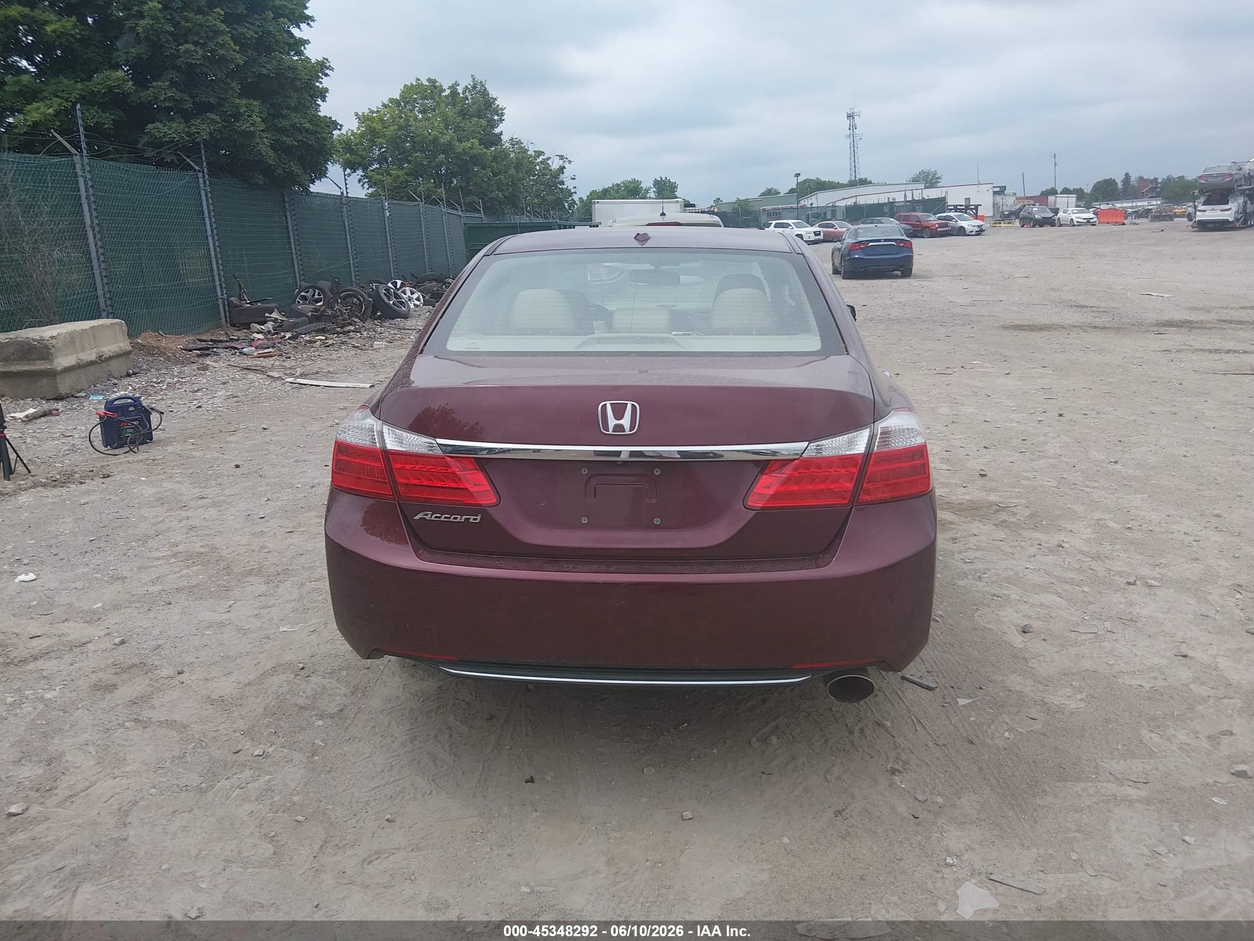 2014 Honda Accord Ex-l Burgundy vin: 1HGCR2F8XEA093088