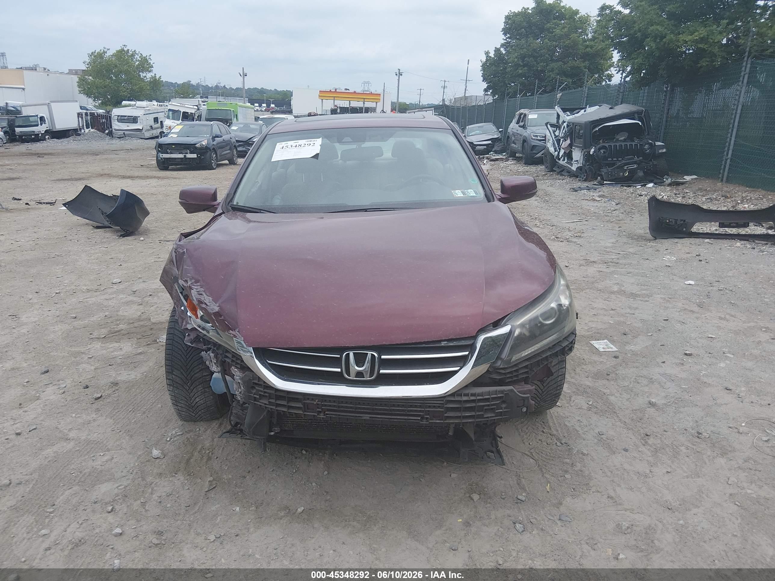 2014 Honda Accord Ex-l Burgundy vin: 1HGCR2F8XEA093088