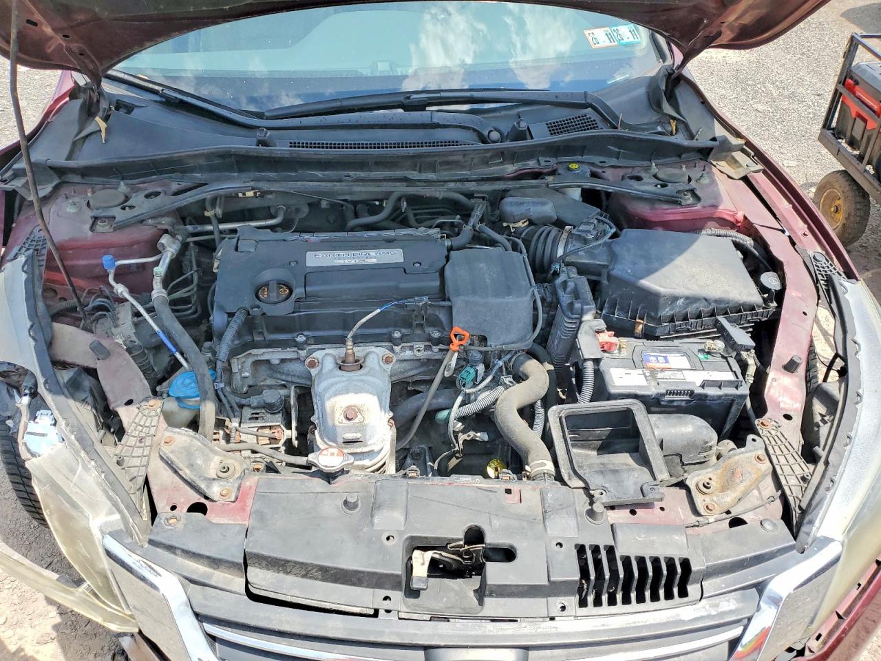 2014 Honda Accord Exl Burgundy vin: 1HGCR2F8XEA093088