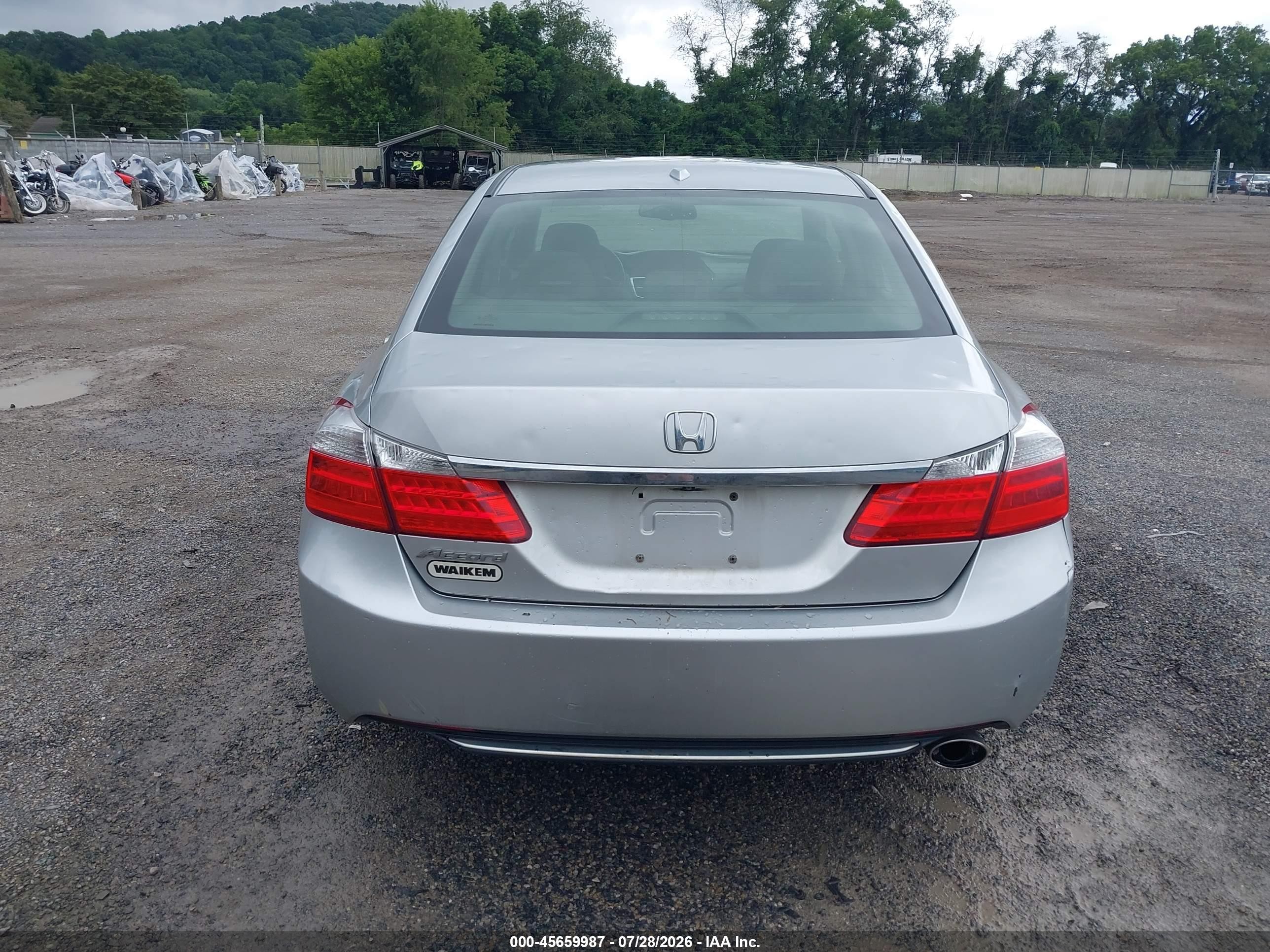 2014 Honda Accord Ex-l Silver vin: 1HGCR2F8XEA132312