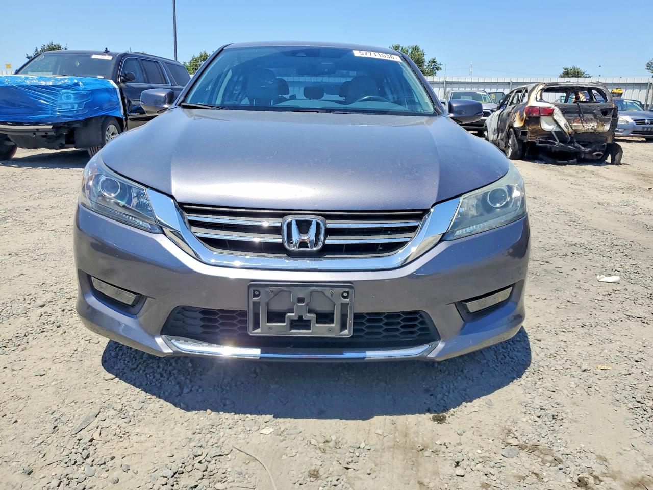 2014 Honda Accord Exl Серый vin: 1HGCR2F8XEA135047