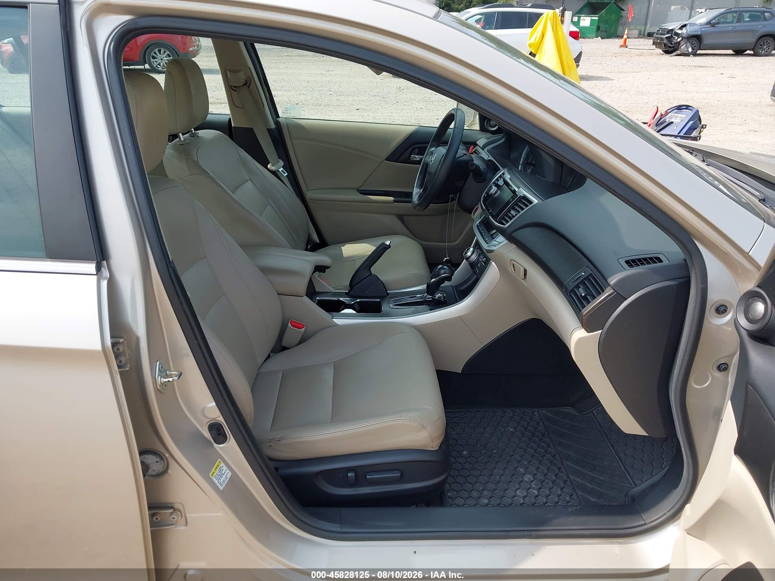 2014 Honda Accord Ex-l Champagne vin: 1HGCR2F8XEA141902