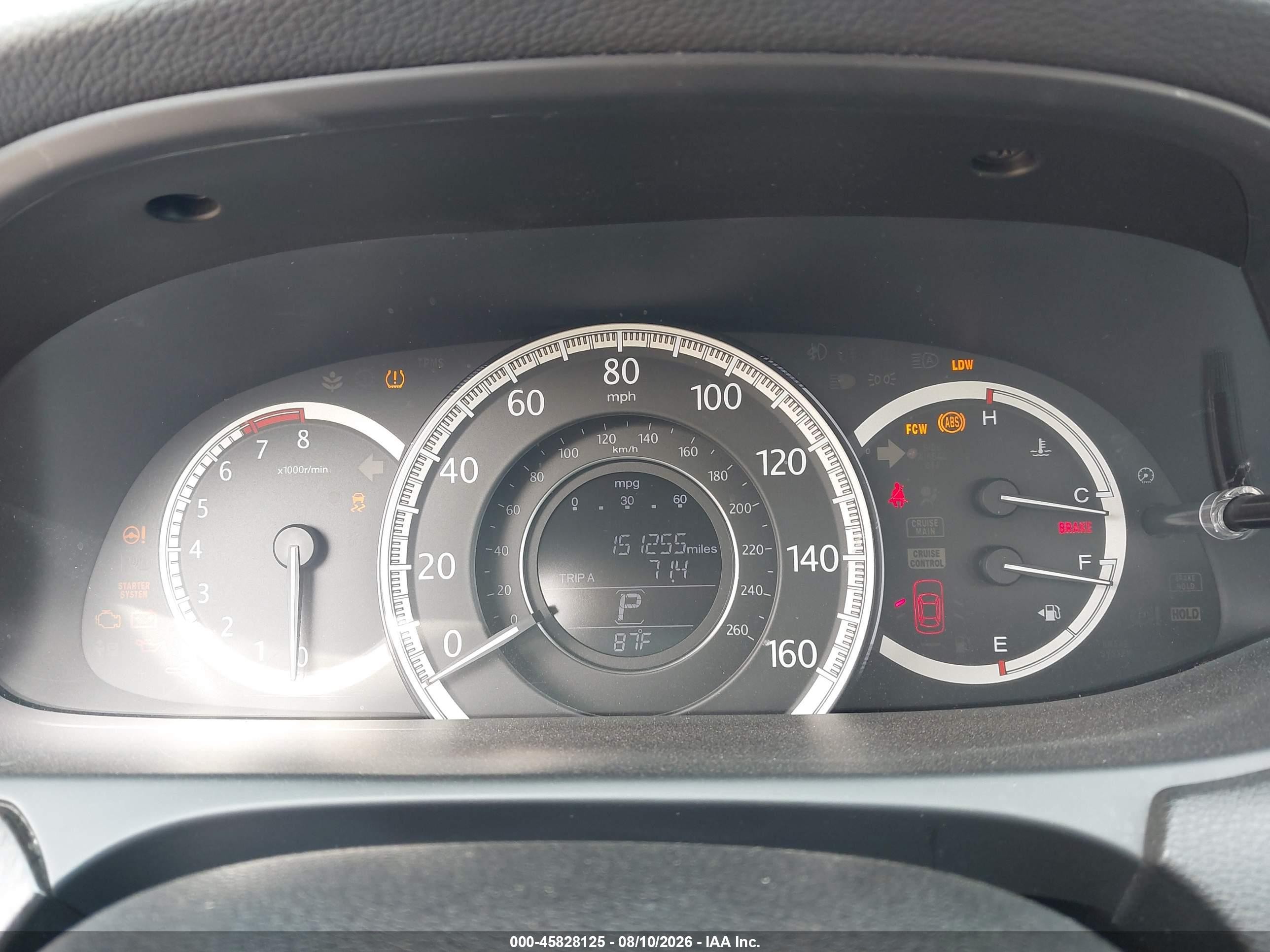 2014 Honda Accord Ex-l Champagne vin: 1HGCR2F8XEA141902